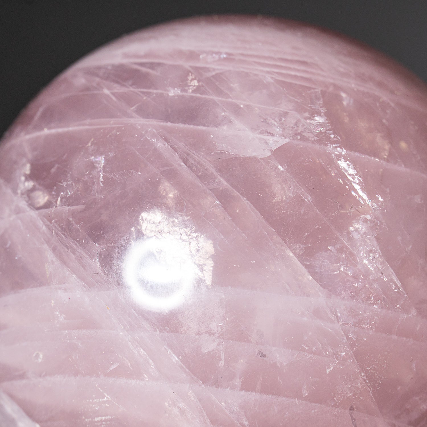 Polished Rose Quartz Sphere from Madagascar (2.2 lbs)