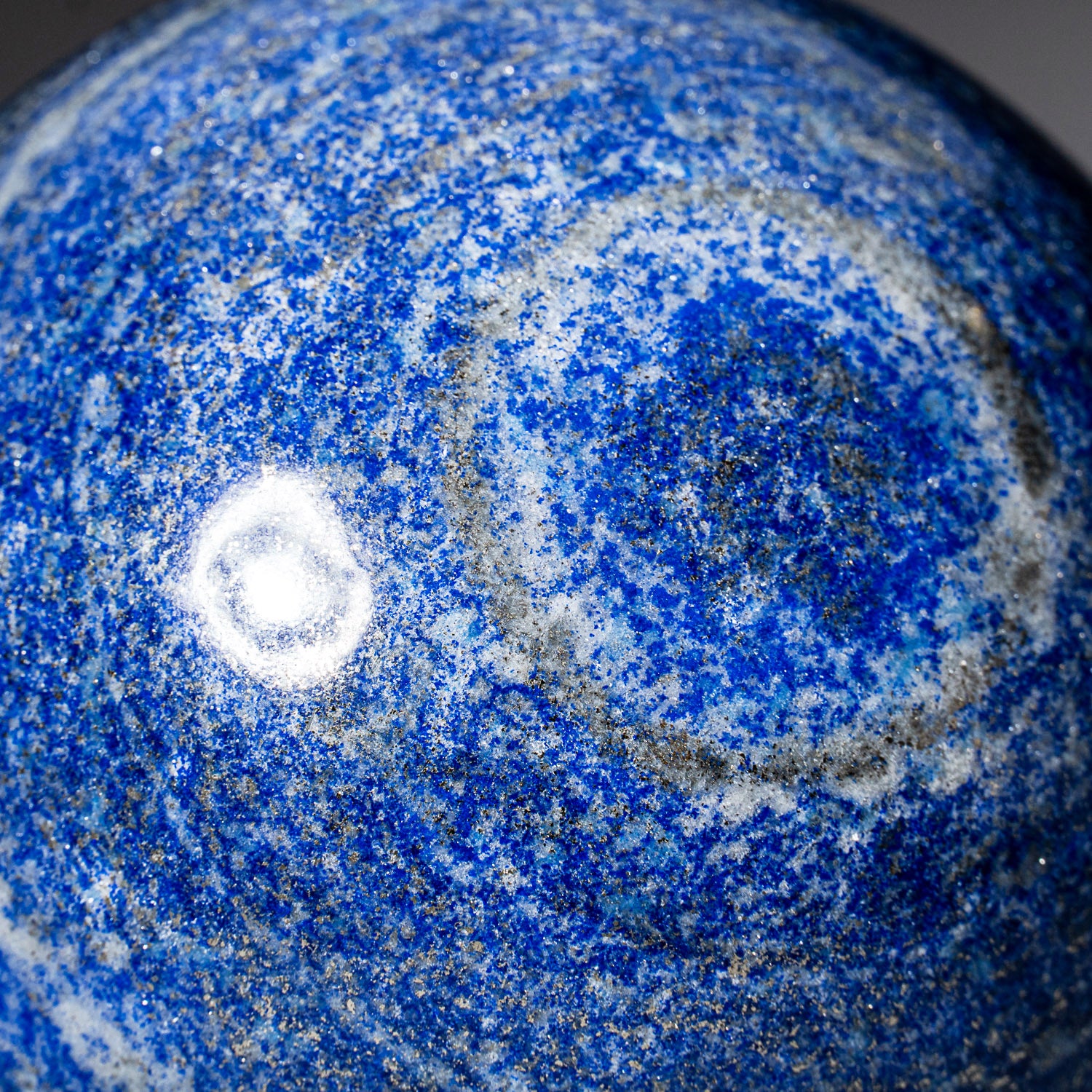 Polished Lapis Lazuli Sphere from Afghanistan (4", 5.2 lbs)