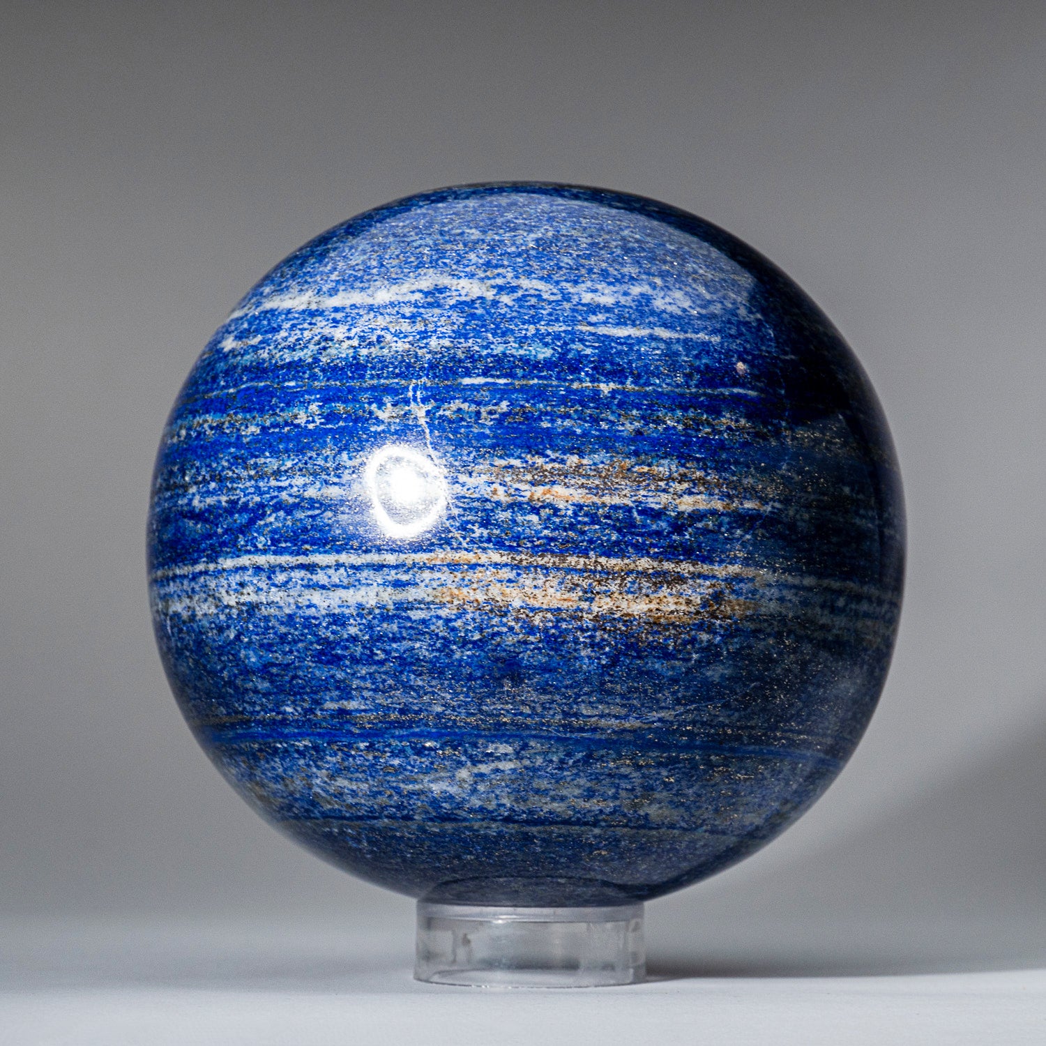 Polished Lapis Lazuli Sphere from Afghanistan (5.5", 11 lbs)