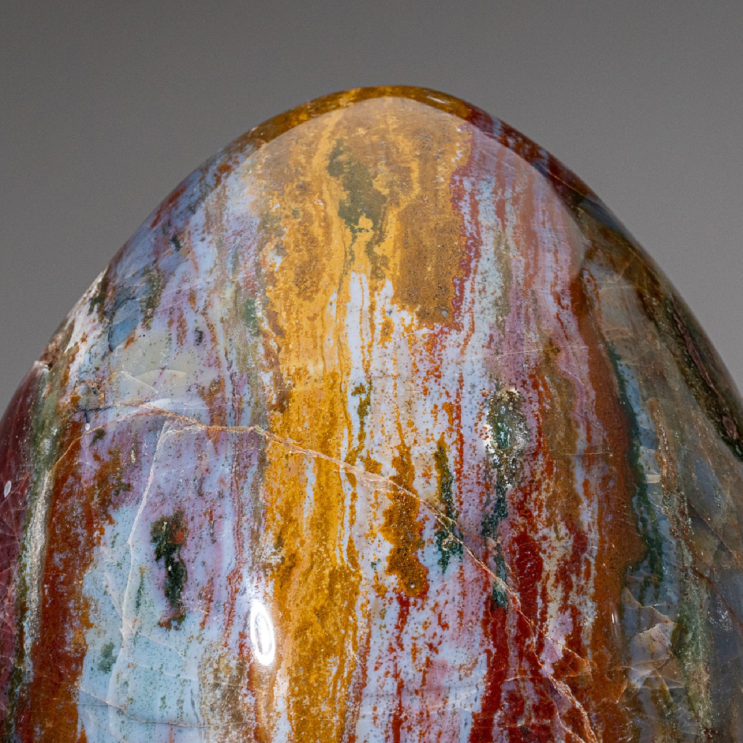 Huge Genuine Polished Ocean Jasper Egg from Madagascar (48 lbs)