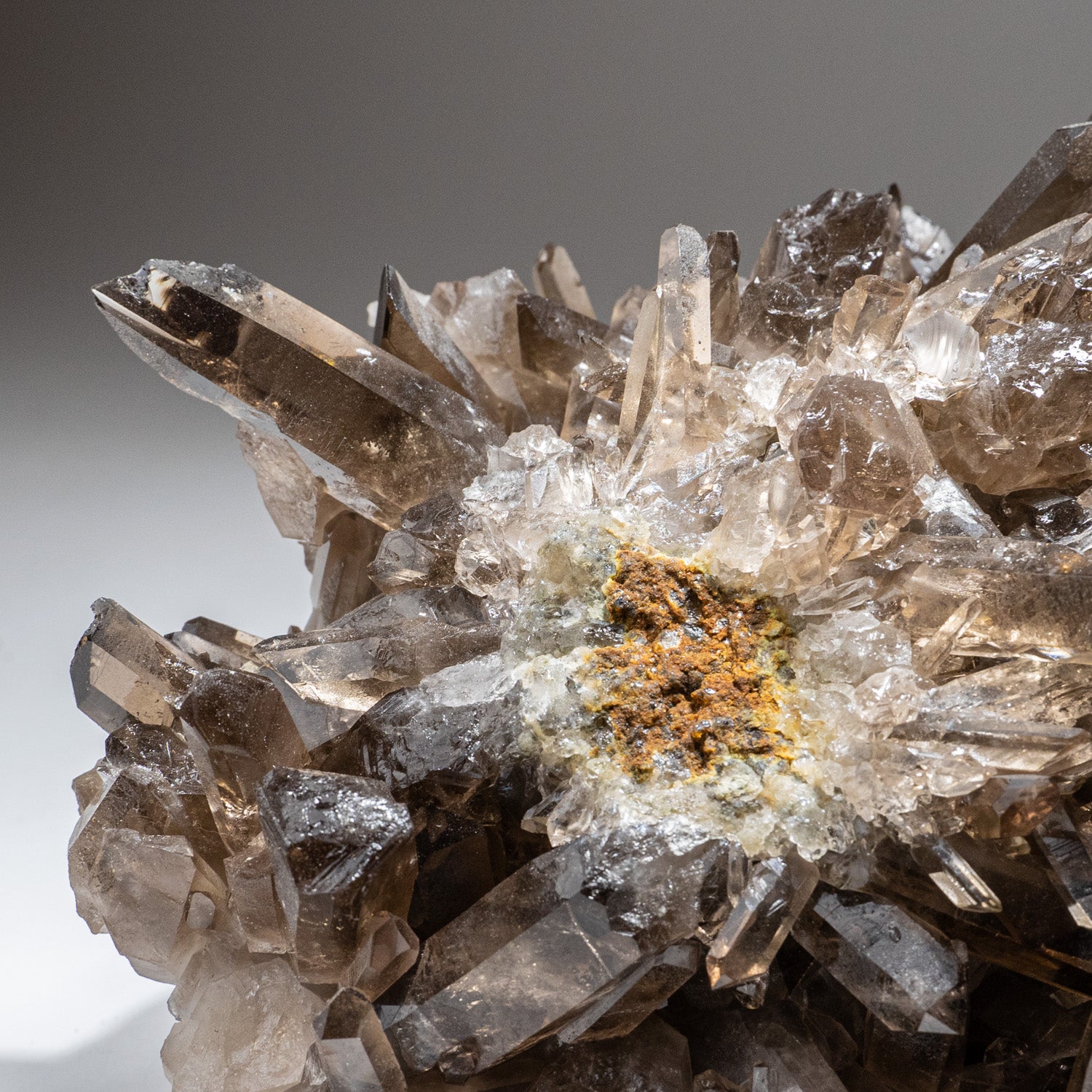 Smoky Quartz Crystal Cluster from Mina Gerais, Brazil (9 lbs)