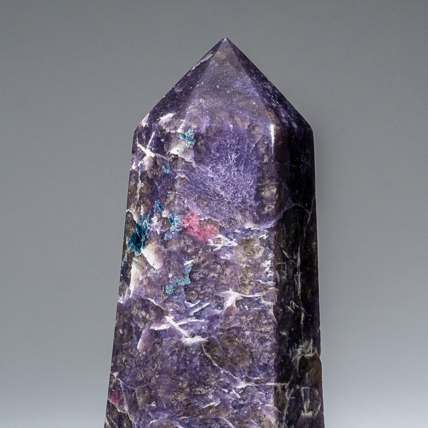 Genuine Polished Lepidolite Point from Madagascar (1.25 lbs)