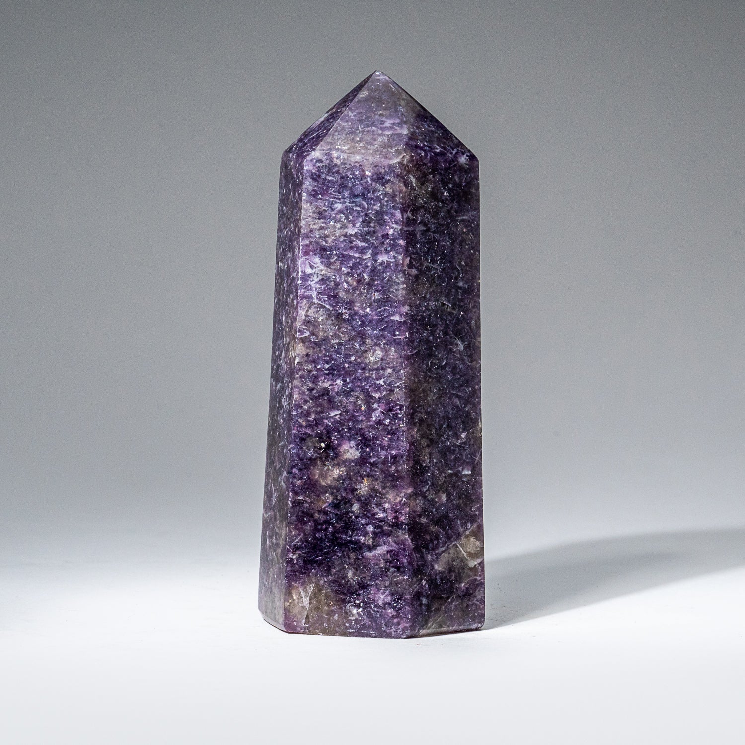Genuine Polished Lepidolite Point from Madagascar (1.4 lbs)