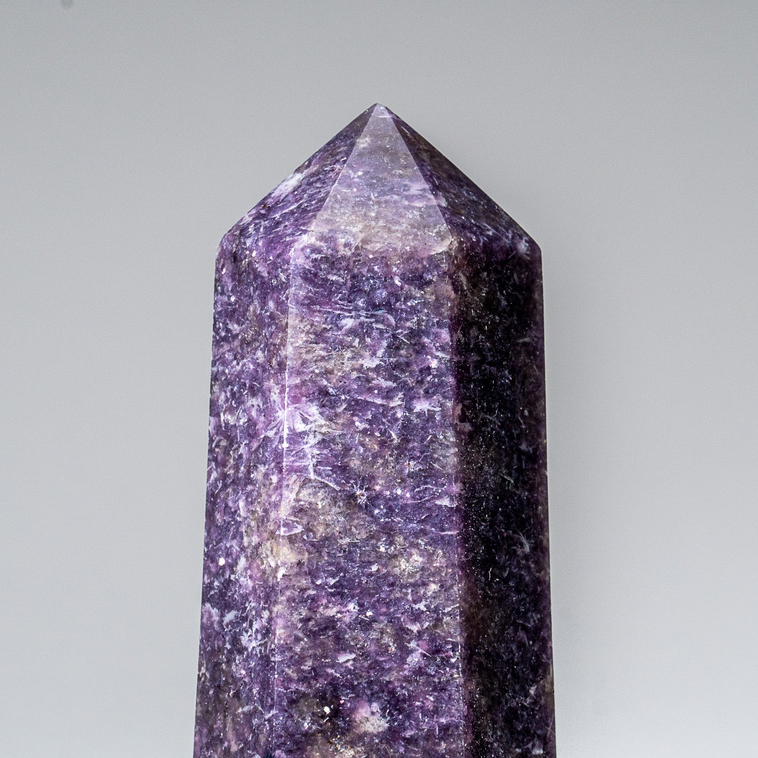 Genuine Polished Lepidolite Point from Madagascar (1.4 lbs)