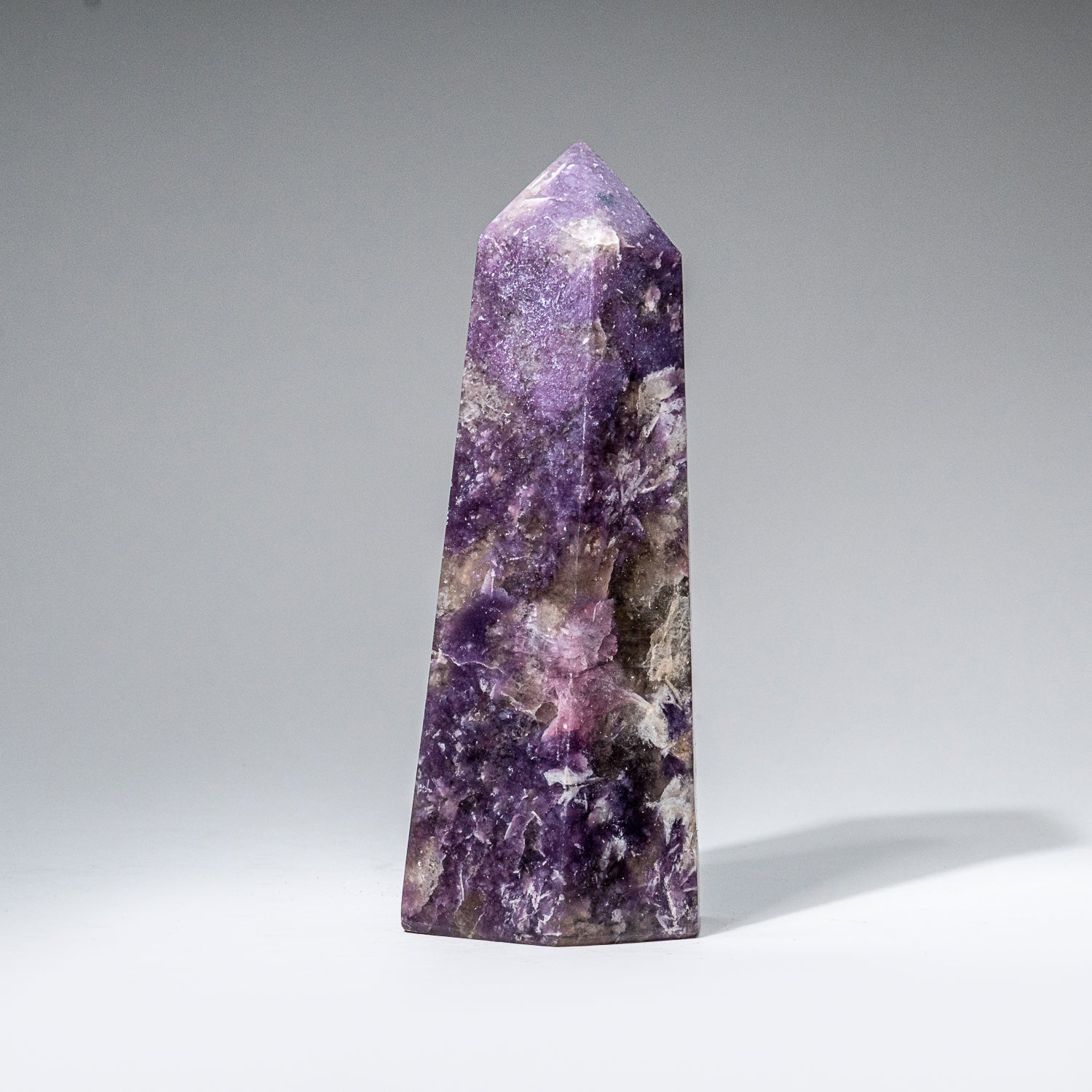Genuine Polished Lepidolite Point from Madagascar (2 lbs)
