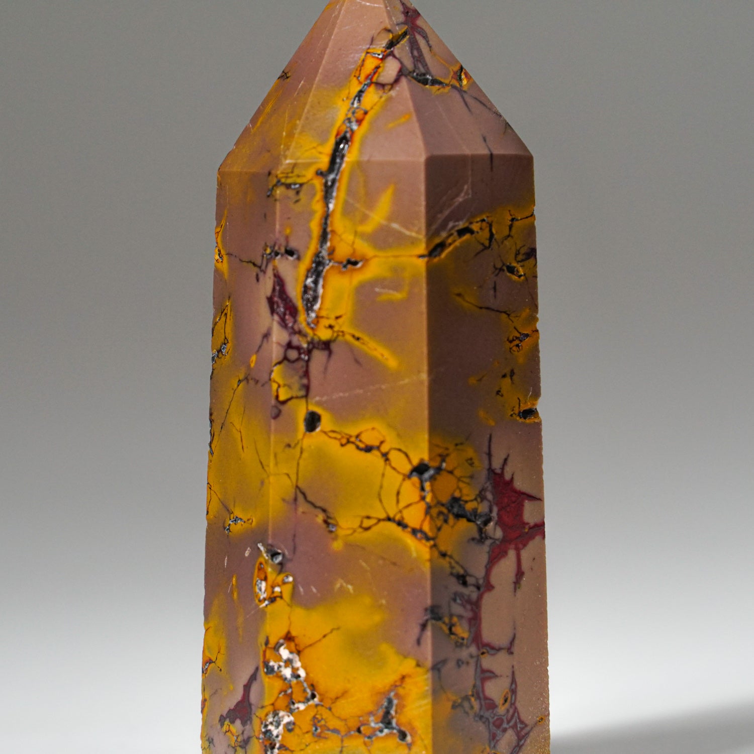 Genuine Polished Mookaite Point from Madagascar (70 grams)