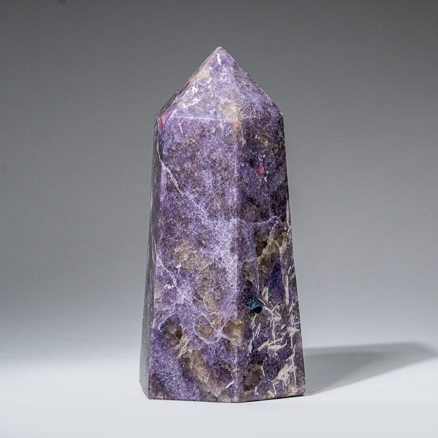 Genuine Polished Lepidolite Point from Madagascar (1.9 lbs)