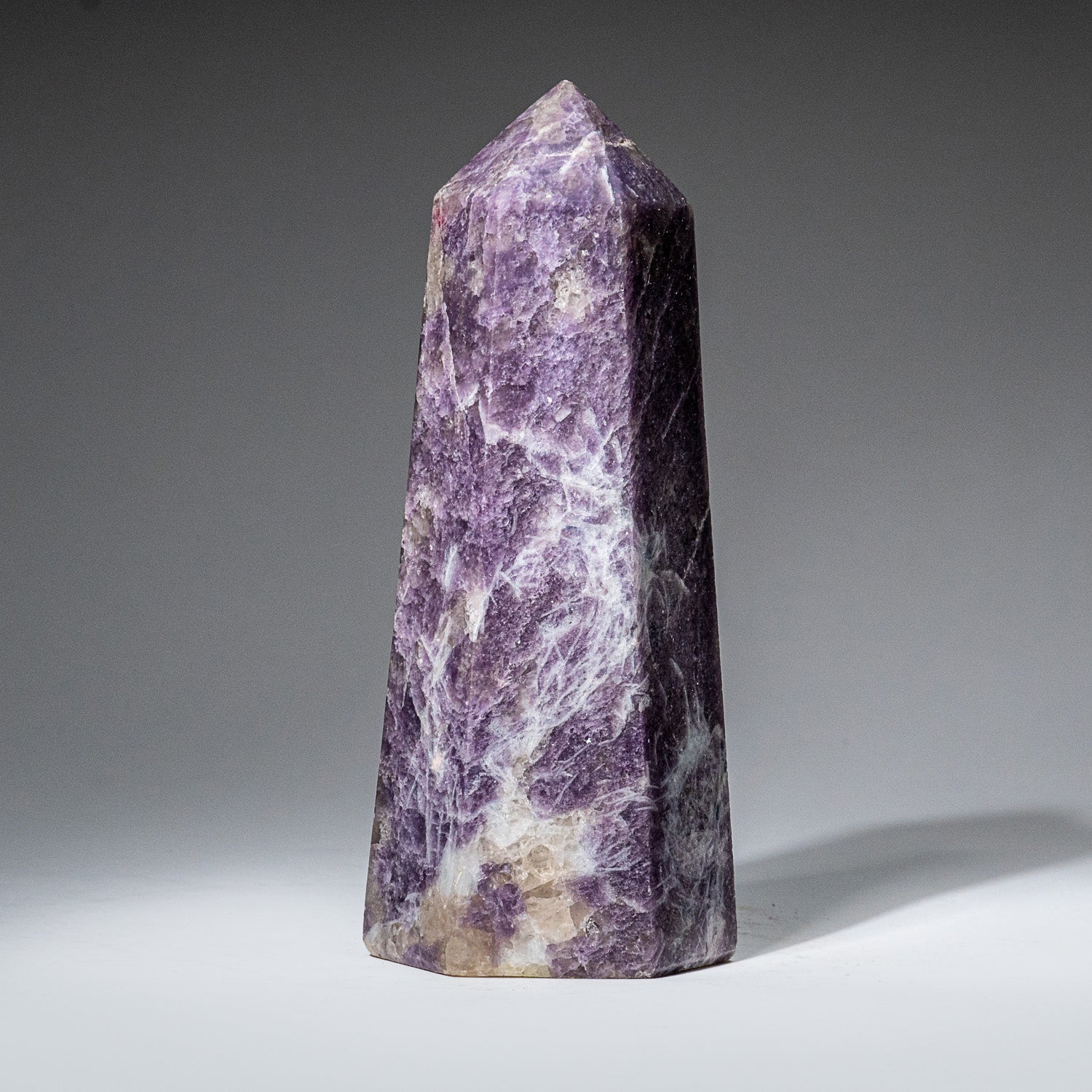 Genuine Polished Lepidolite Point from Madagascar (2.5 lbs)
