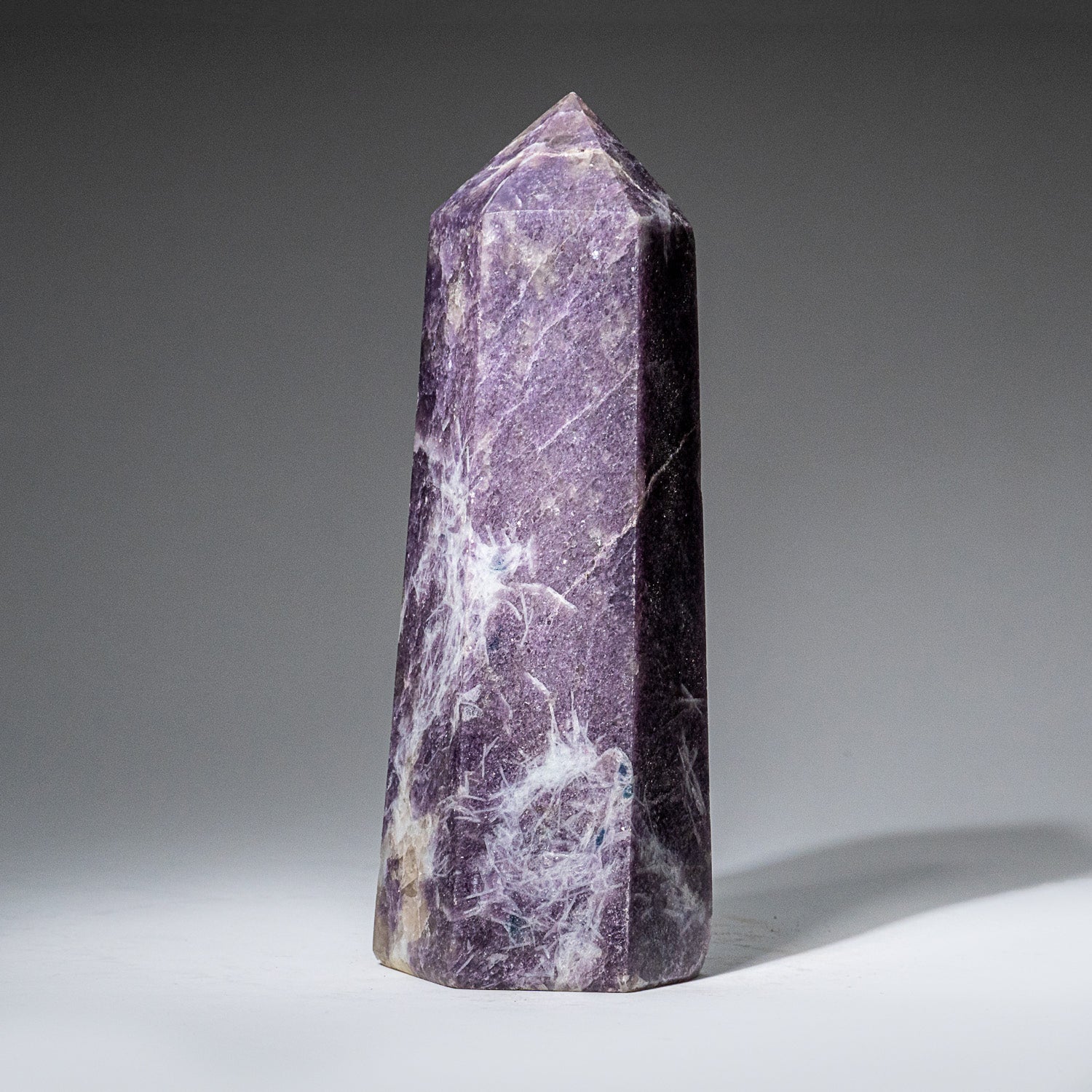 Genuine Polished Lepidolite Point from Madagascar (2.5 lbs)