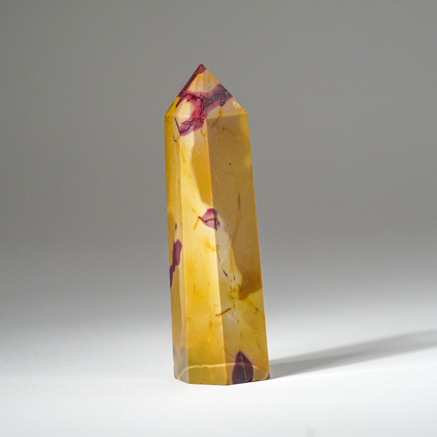 Genuine Polished Mookaite Point from Madagascar (110 grams)