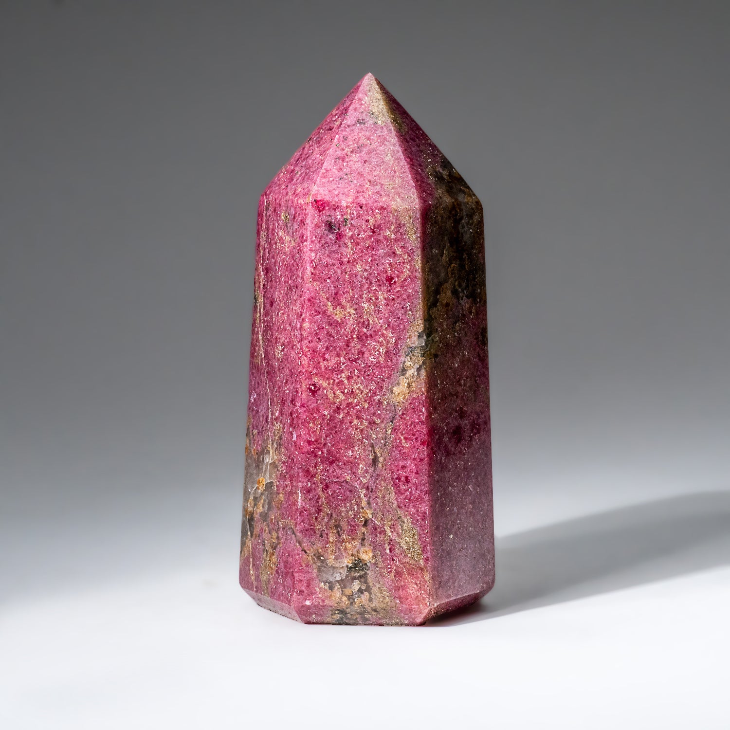 Genuine Polished Imperial Rhodonite Point from Madagascar (2 lbs)