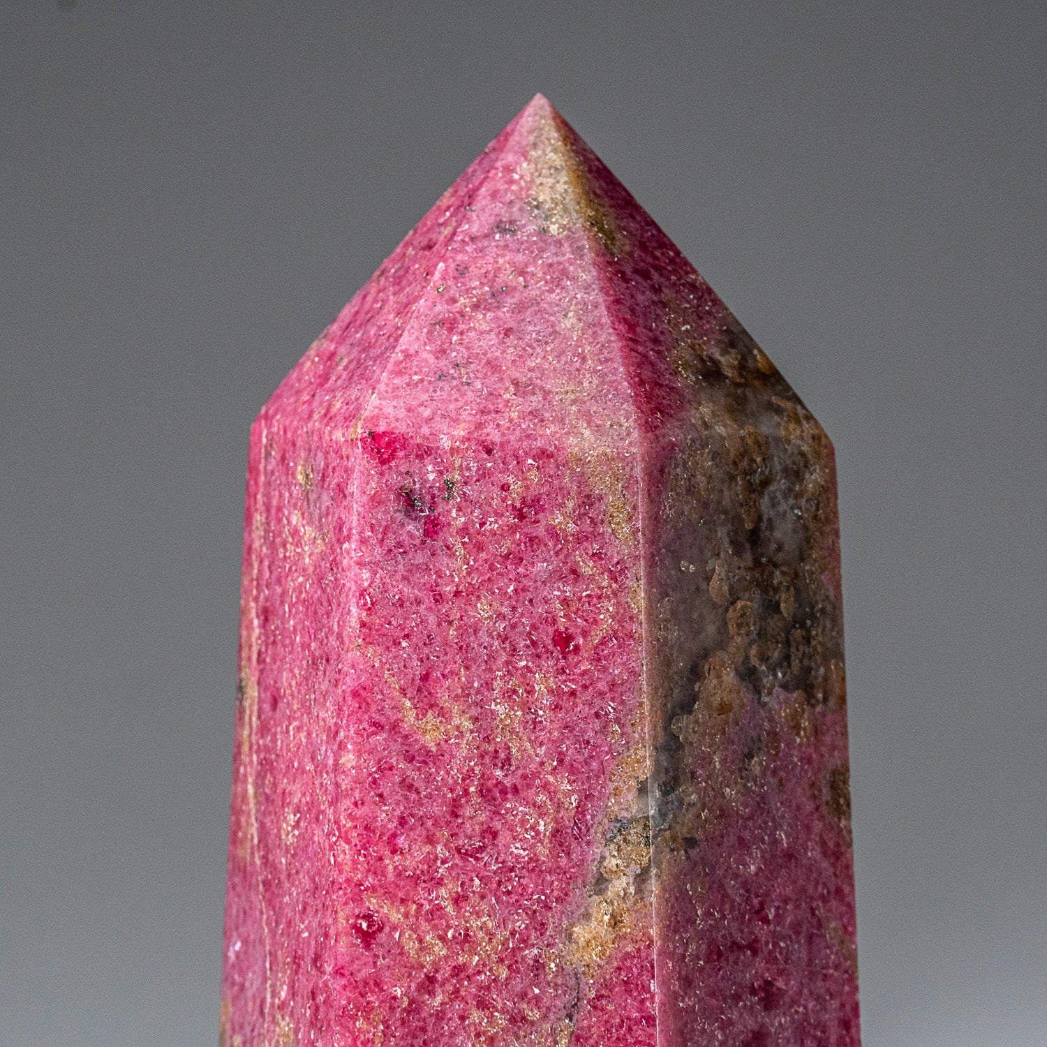 Genuine Polished Imperial Rhodonite Point from Madagascar (2 lbs)