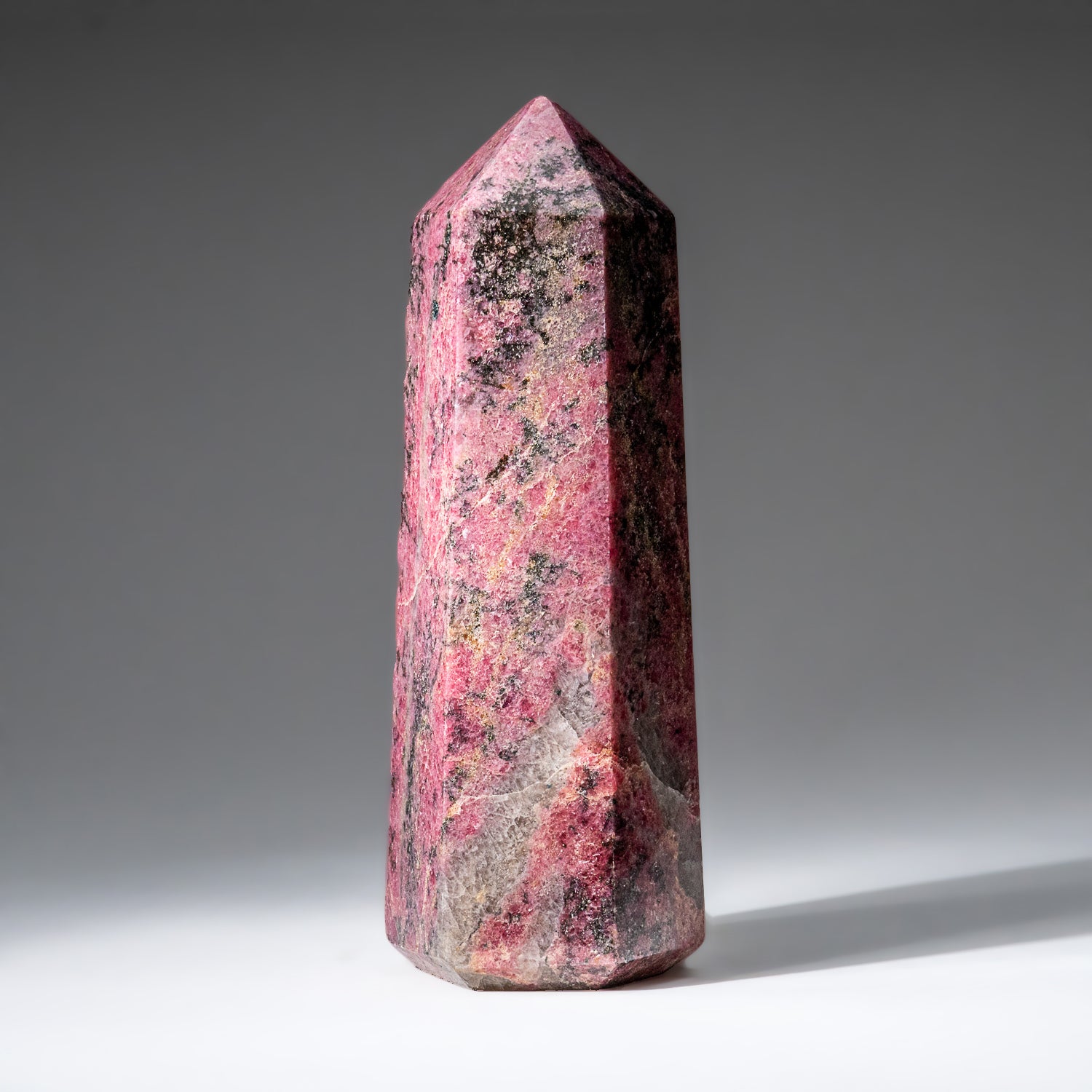 Genuine Polished Imperial Rhodonite Point from Madagascar (2.8 lbs)