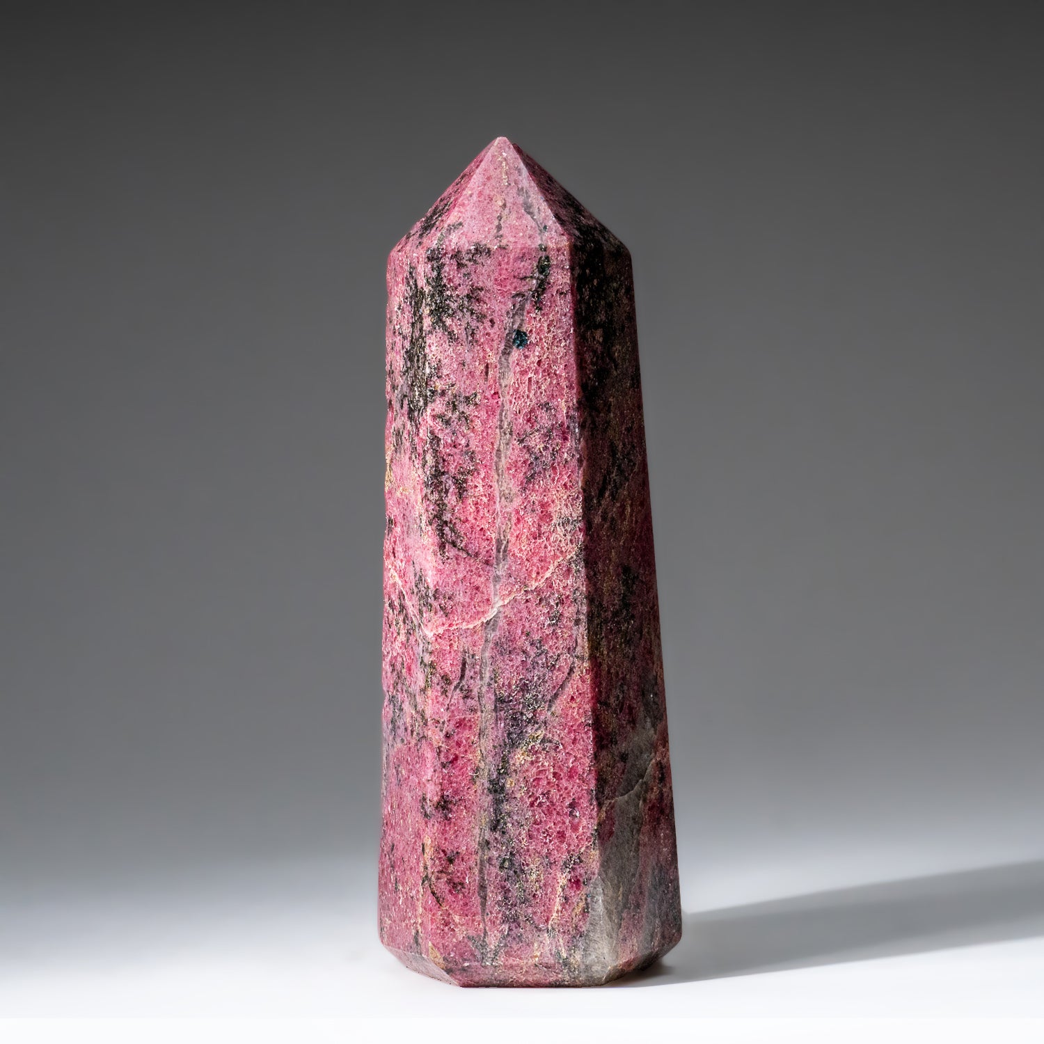 Genuine Polished Imperial Rhodonite Point from Madagascar (2.8 lbs)