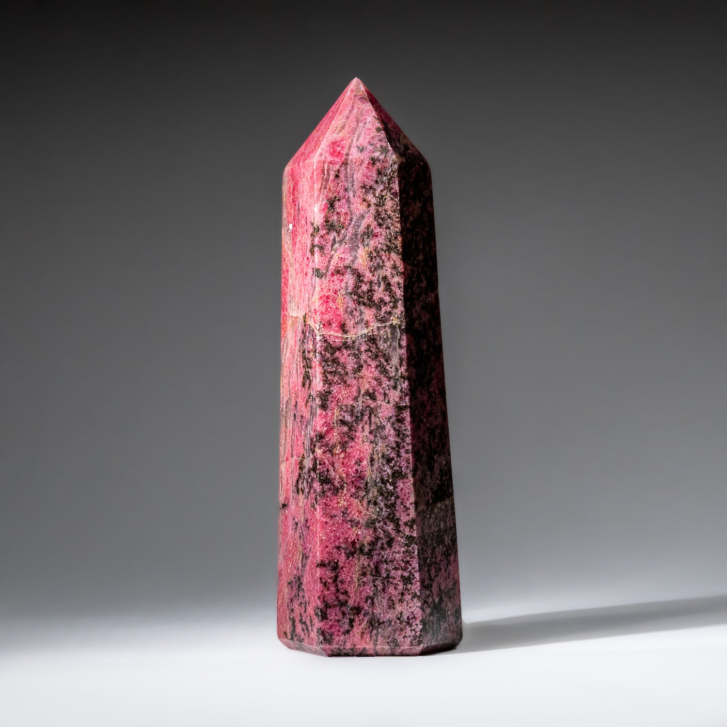 Genuine Polished Imperial Rhodonite Point from Madagascar (3.6 lbs)