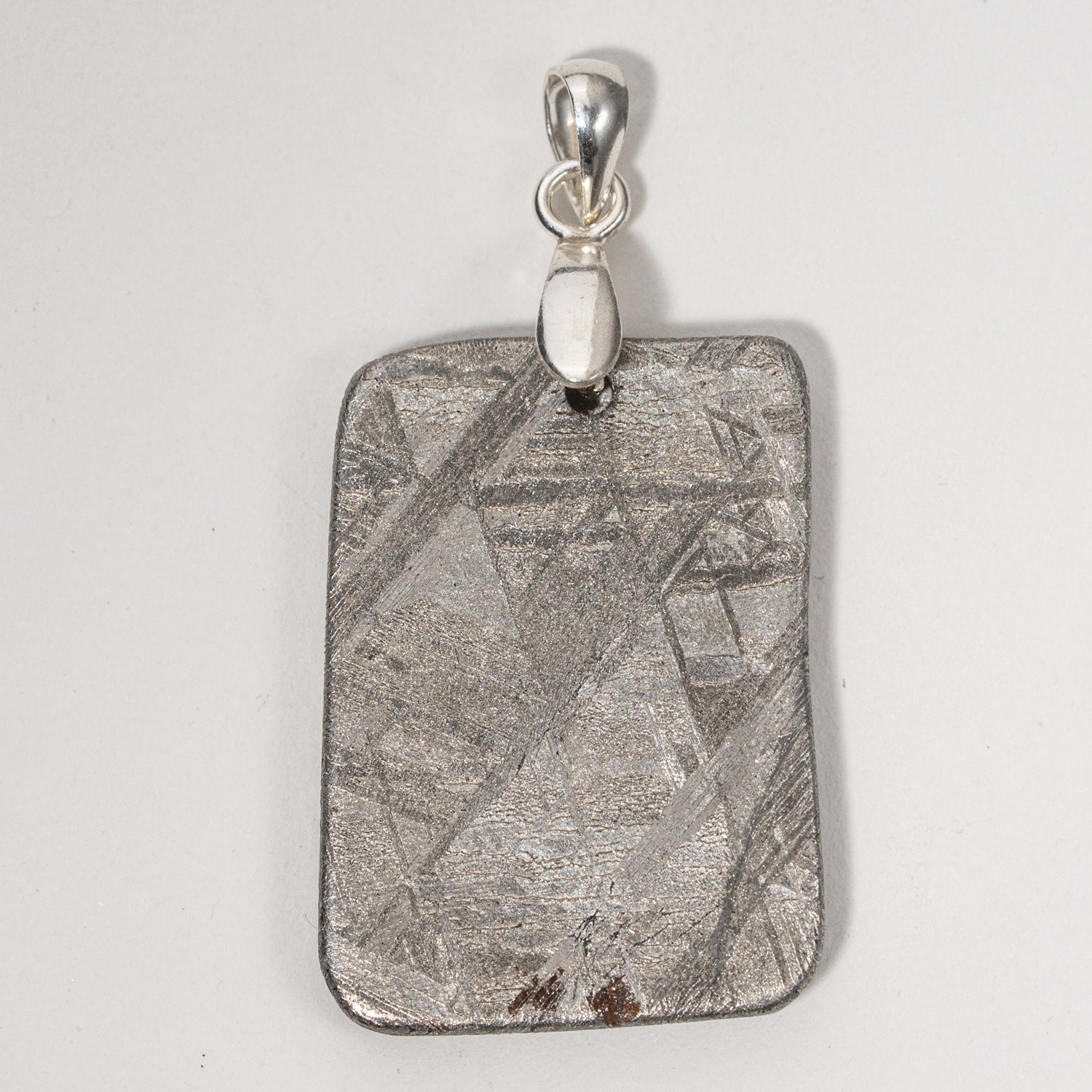 Polished Seymchan Meteorite pendant (8.2 grams) with 18" Sterling Silver Chain