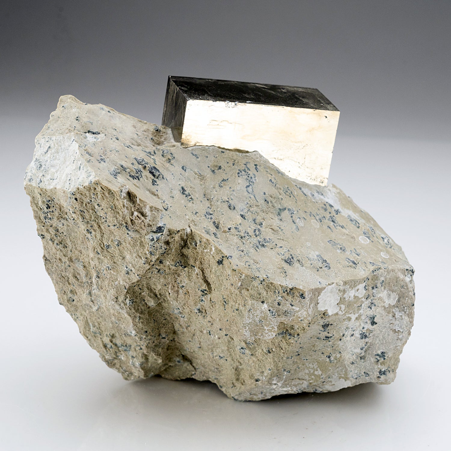 Pyrite on Basalt From Navajun, Spain