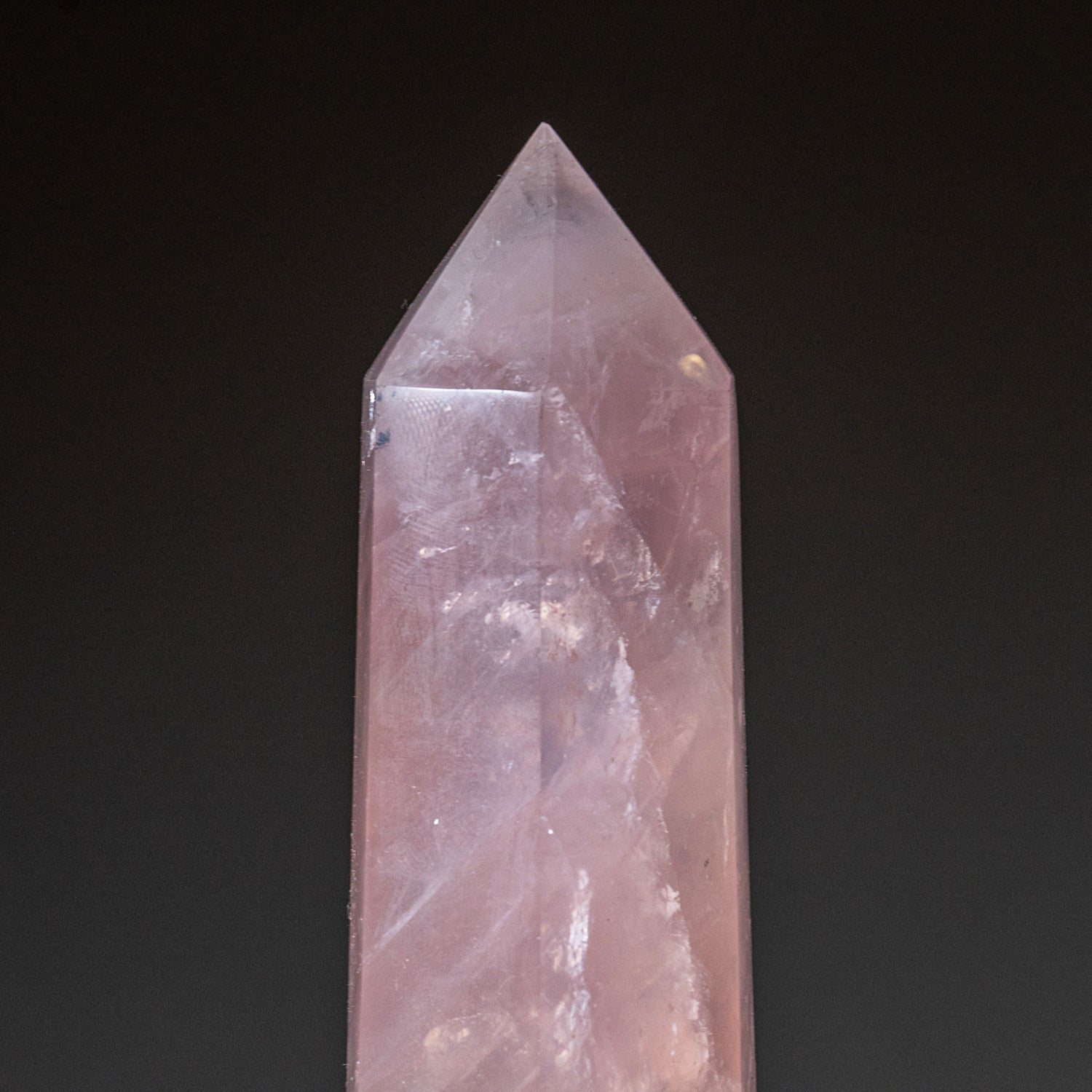 Genuine Rose Quartz Polished Point from Brazil (1.3 lbs)