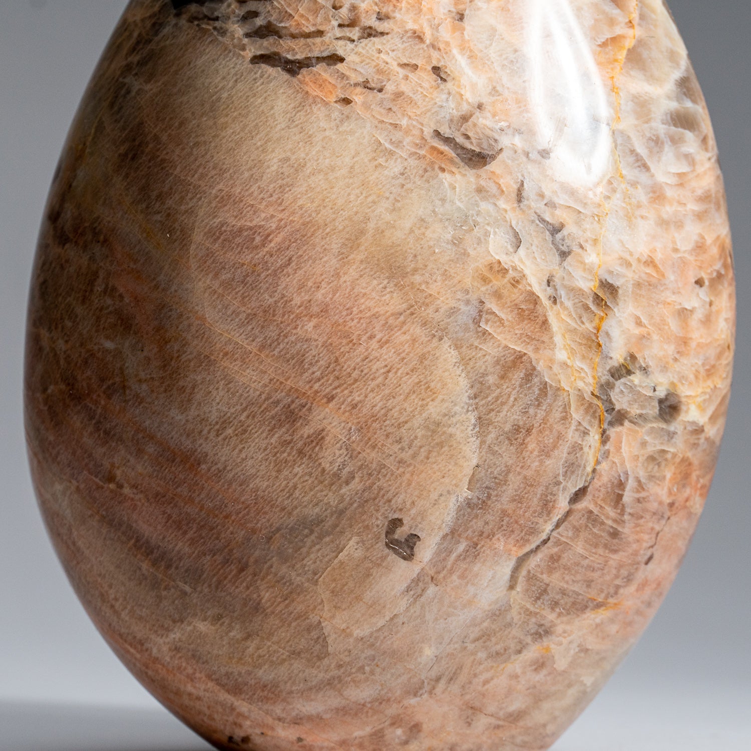Genuine Polished Peach Moonstone Freeform from Madagascar (3.3 lbs)