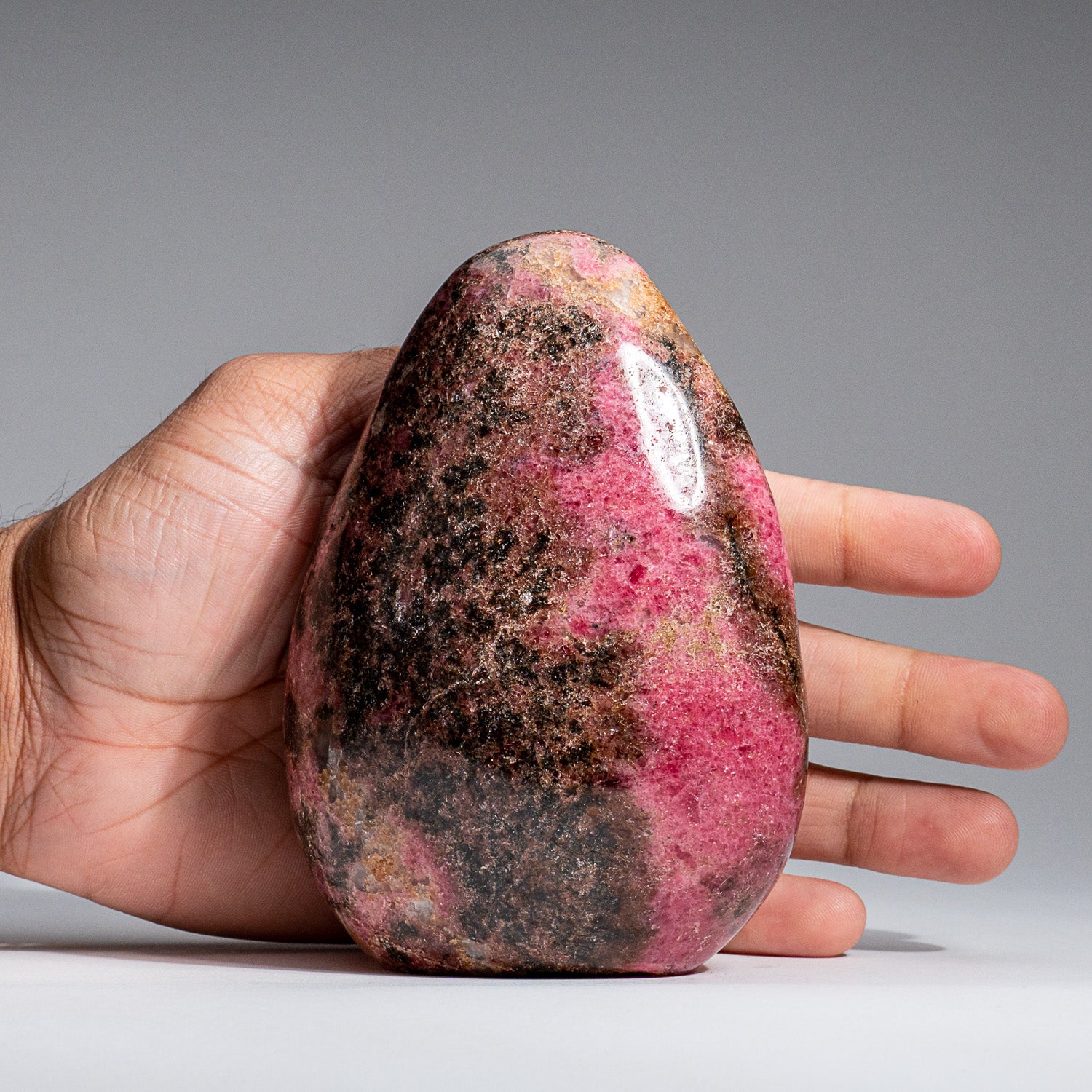 Polished Imperial Rhodonite Freeform from Madagascar (2.7 lbs)