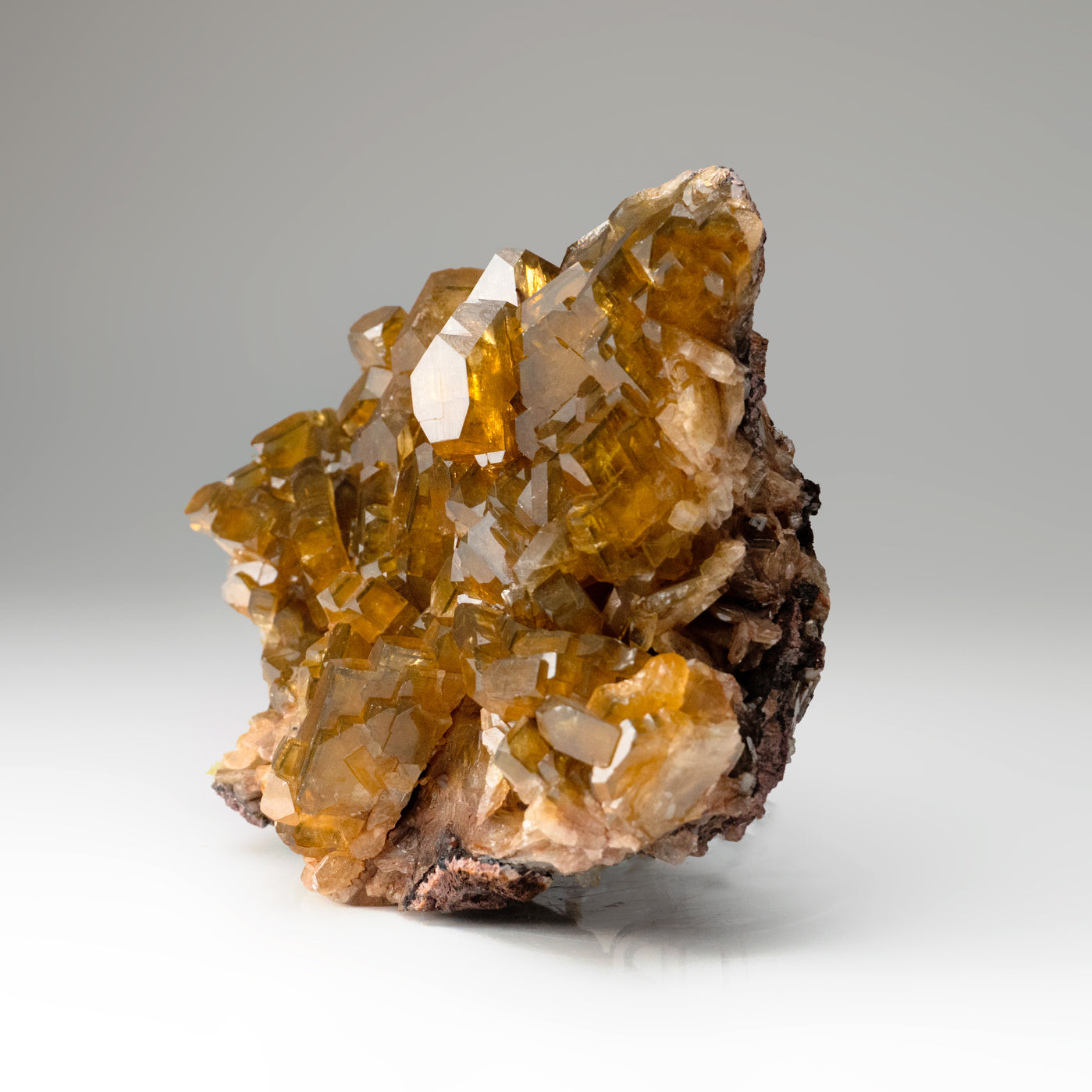 Golden Barite Crystals from Nandan County, Hechi, Guangxi, China