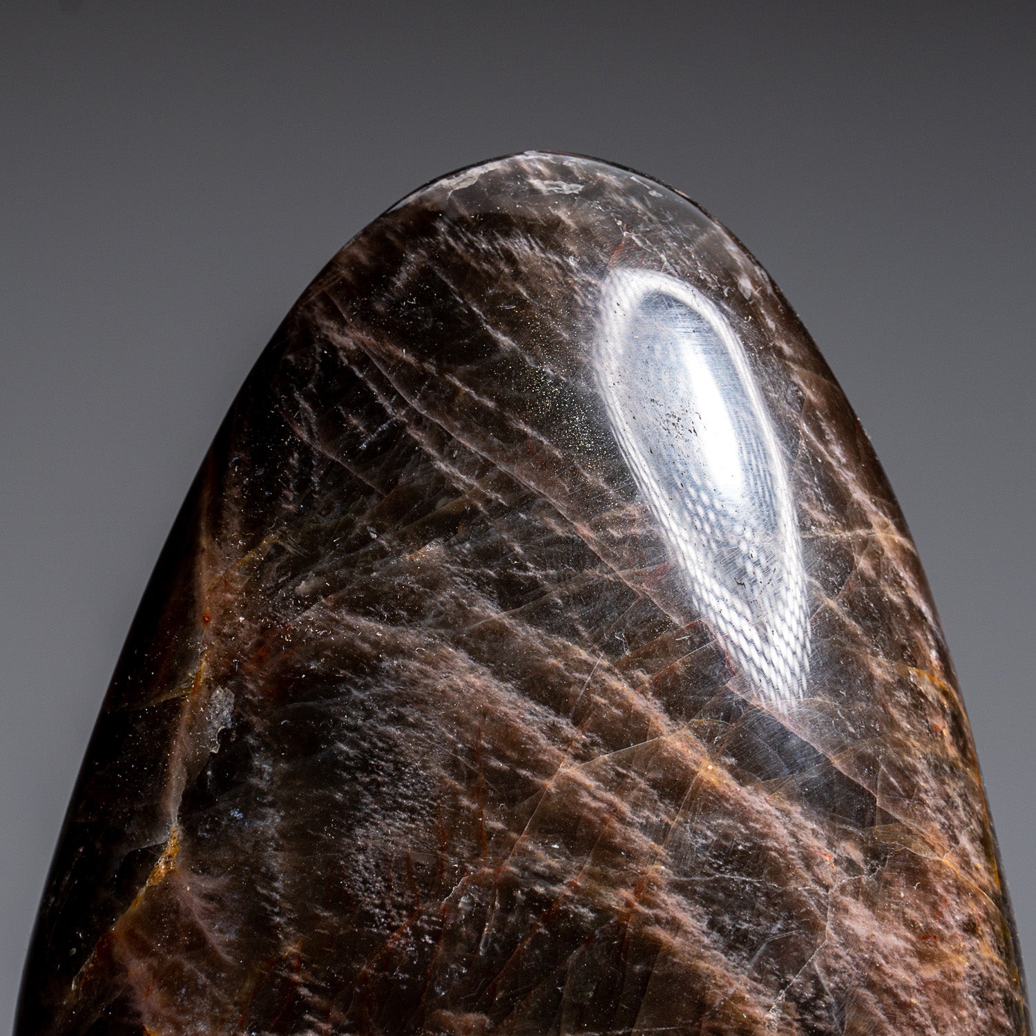 Genuine Polished Black Moonstone Freeform From Madagascar (3.2 lbs)