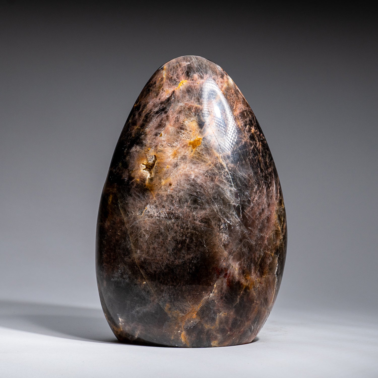 Genuine Polished Black Moonstone Freeform From Madagascar (4.3 lbs)