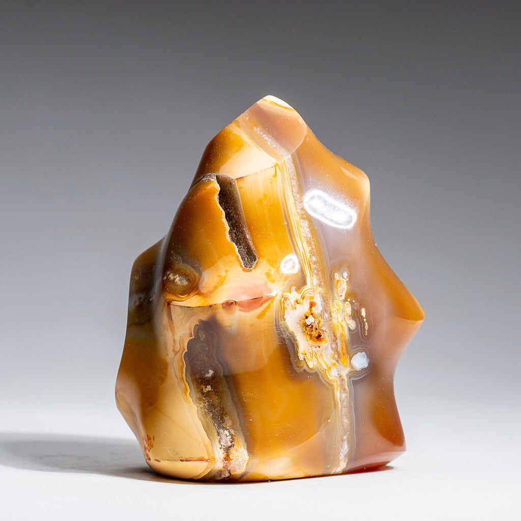 Genuine Polished Agate Flame Freeform from Madagascar (1.15 lbs