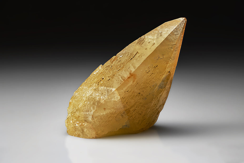 Golden Calcite Crystal from Elmwood Mine, Tennessee (289.5 grams)