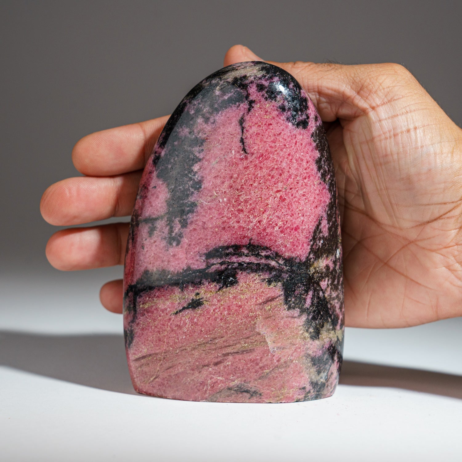 Polished Imperial Rhodonite Freeform from Madagascar (2 lbs) — Astro ...