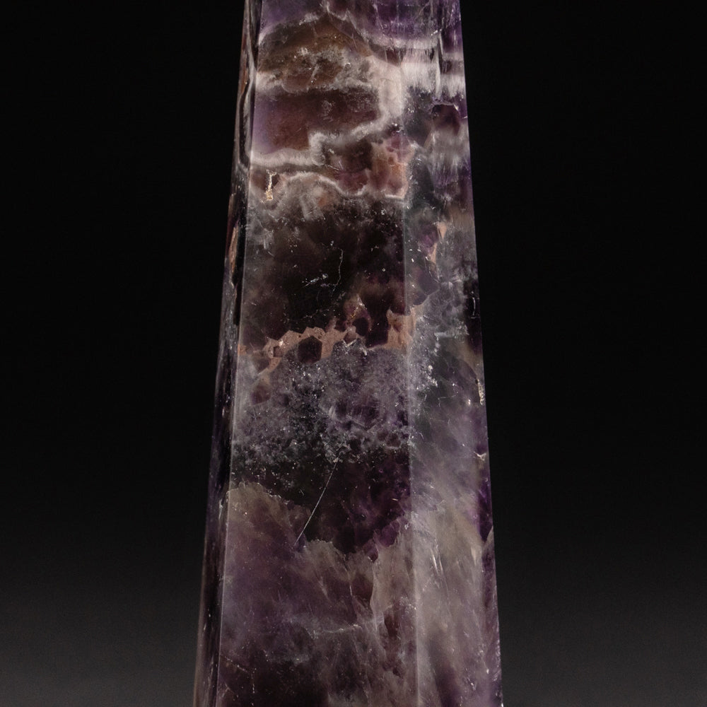 Polished Chevron Amethyst Point from Brazil (199 grams)
