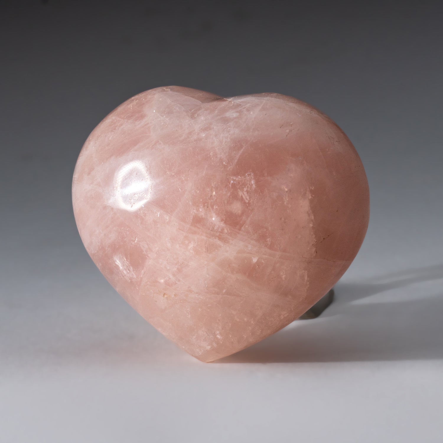 Genuine Polished Rose Quartz (Medium) Heart from Brazil