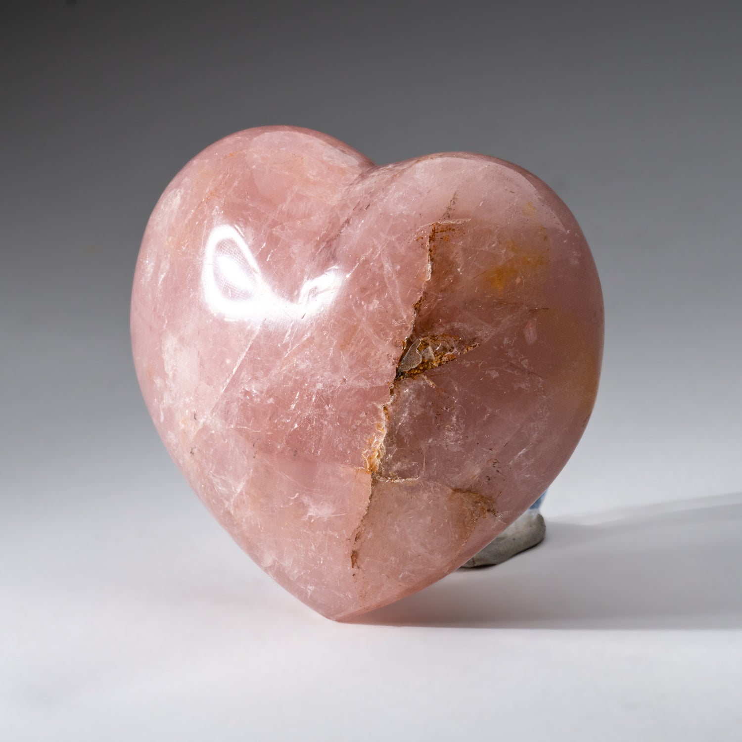 Genuine Polished Rose Quartz (Large) Heart from Brazil