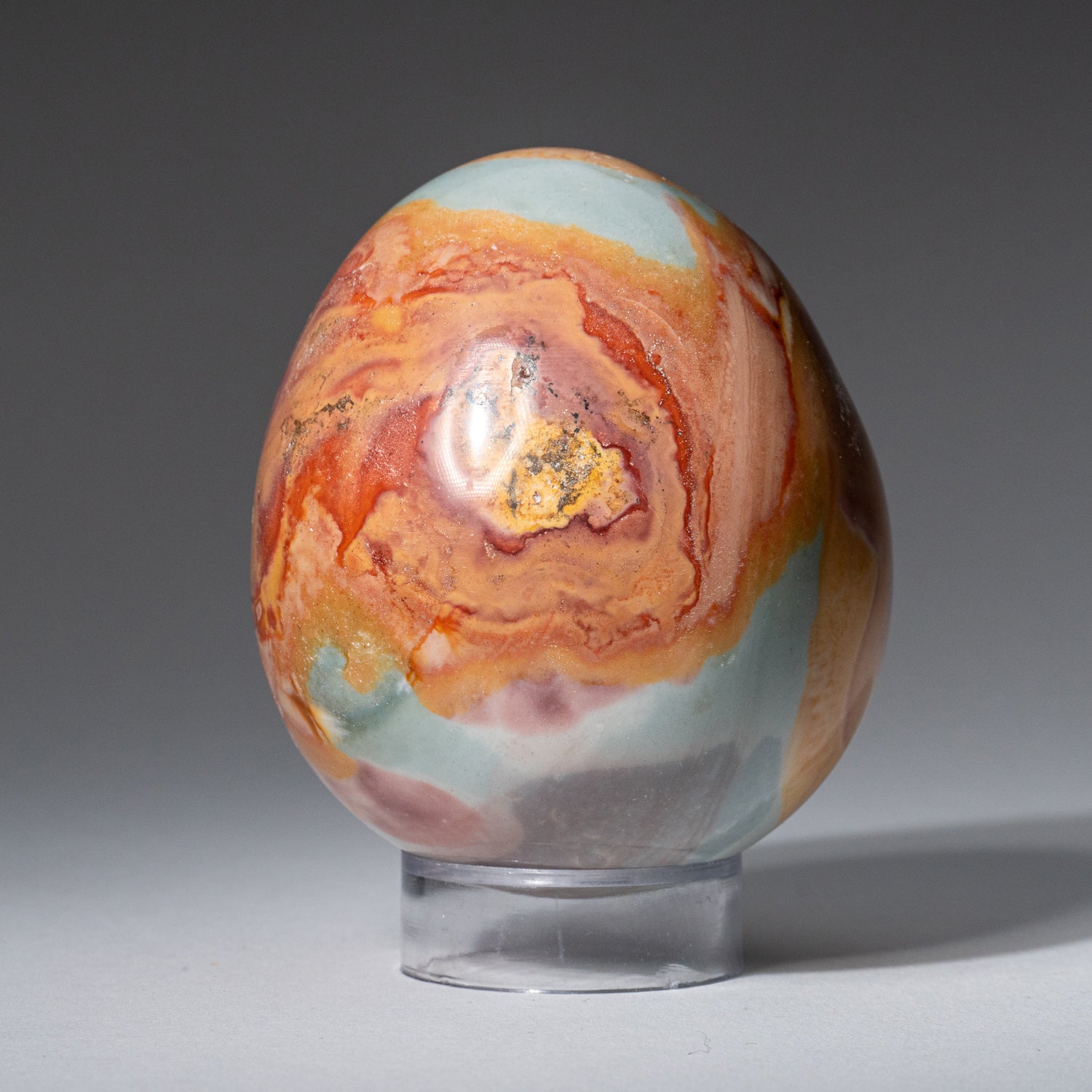 Genuine Polished Polychrome Egg from Madagascar (321.6 grams)