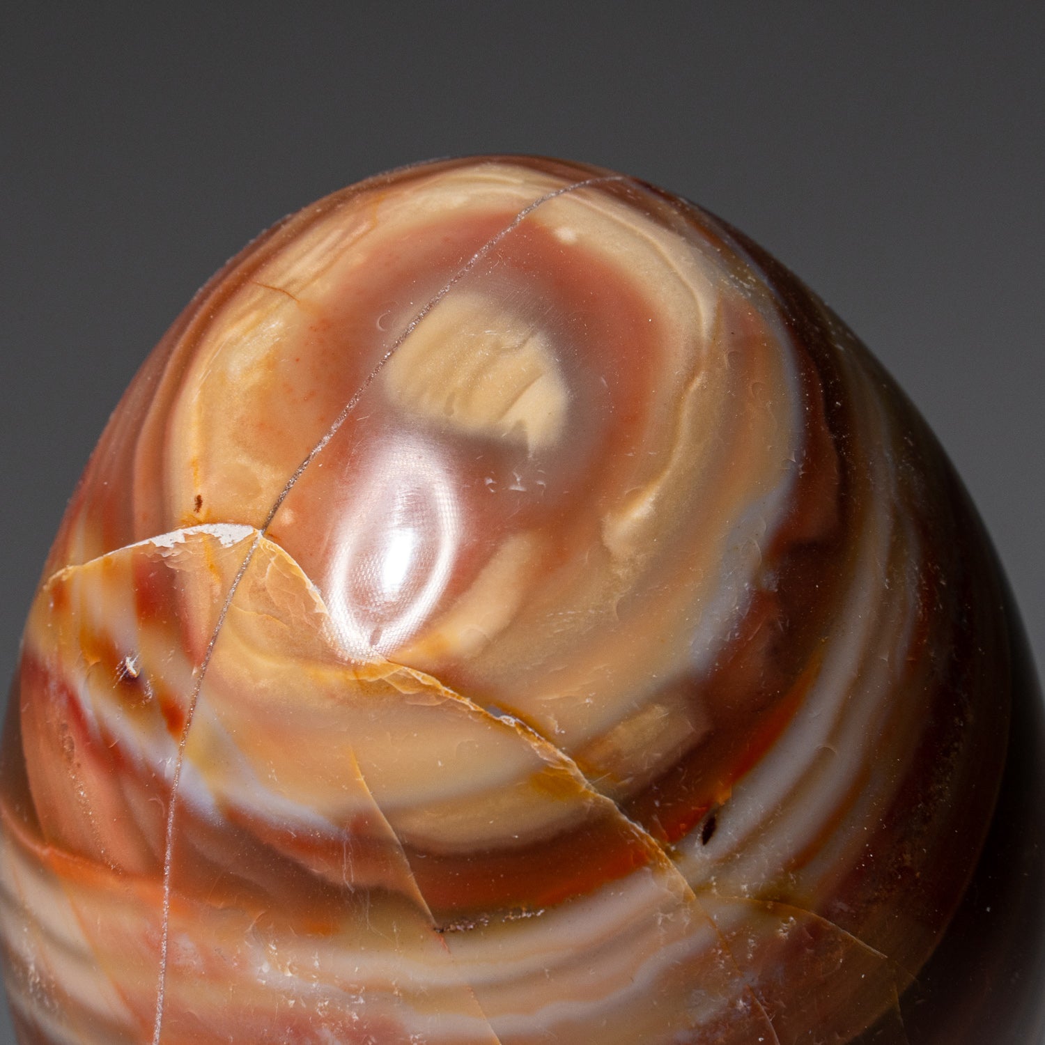 Genuine Polished Polychrome Egg from Madagascar (416.4 grams)