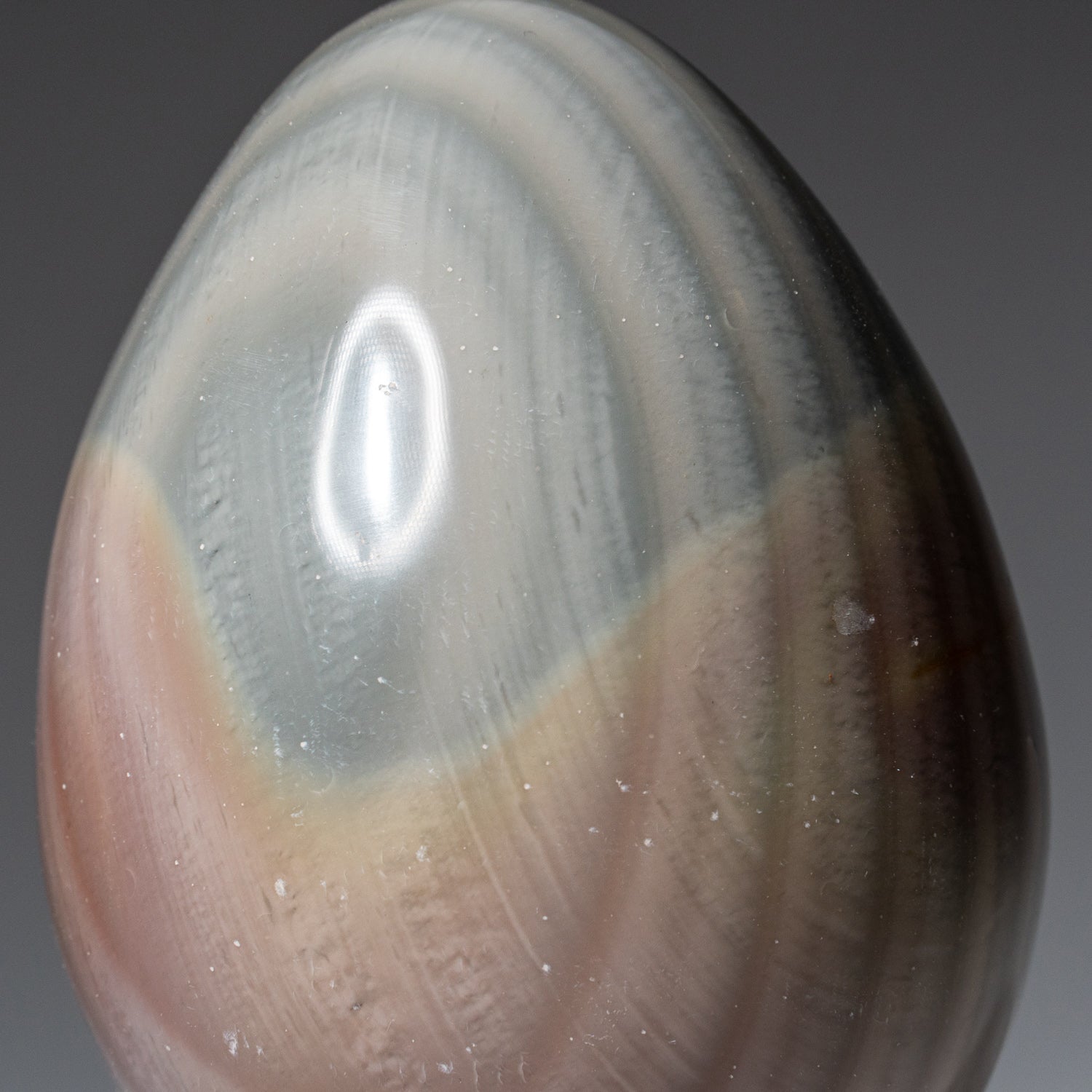 Genuine Polished Polychrome Egg from Madagascar (419 grams)