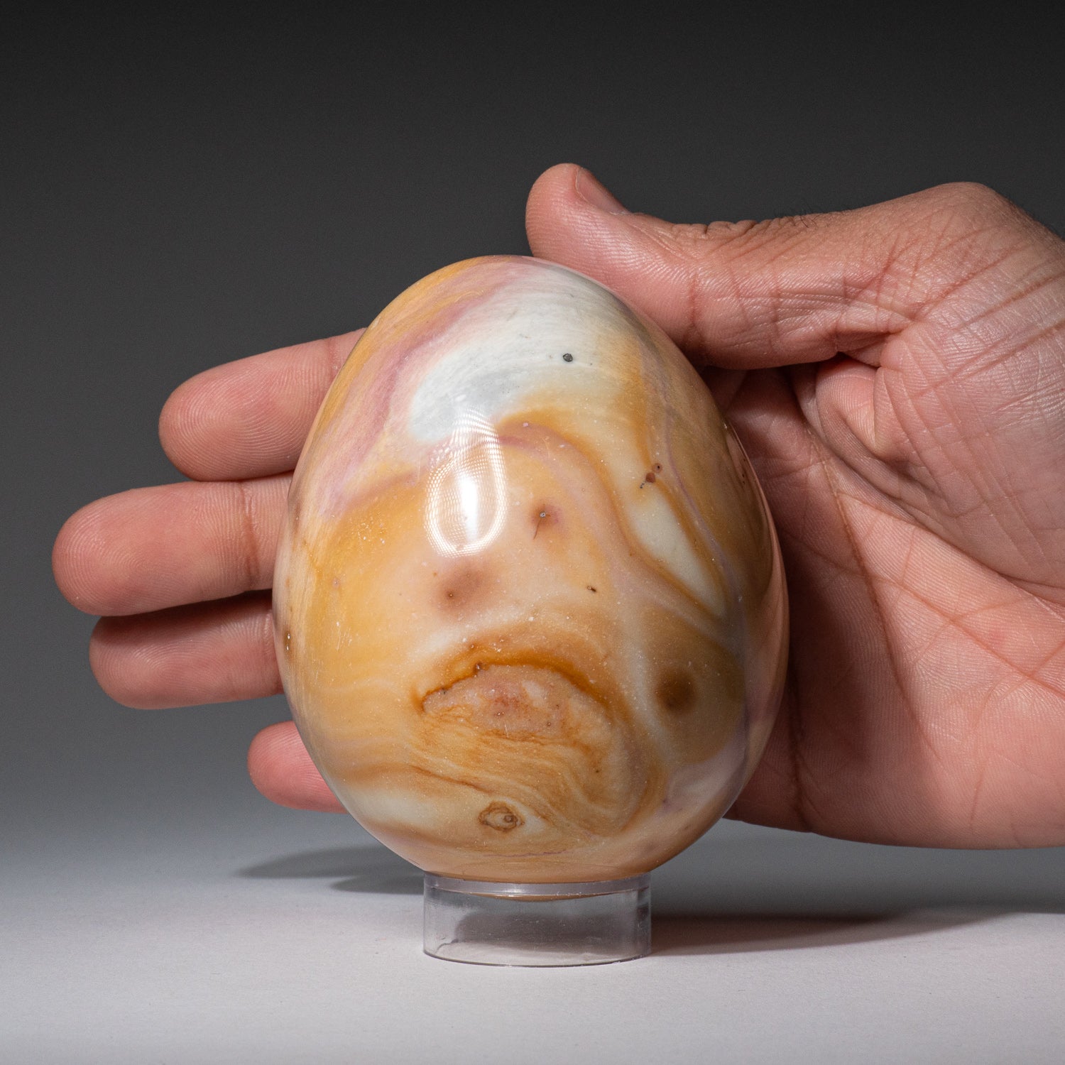 Genuine Polished Polychrome Egg from Madagascar (1.3 lbs)