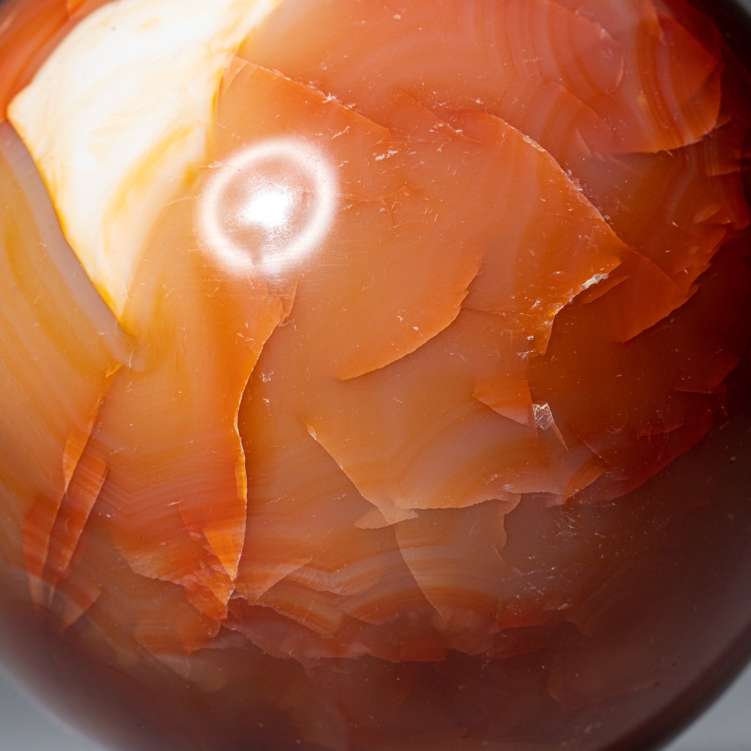 Polished Carnelian Agate (2.5") Sphere from Madagascar