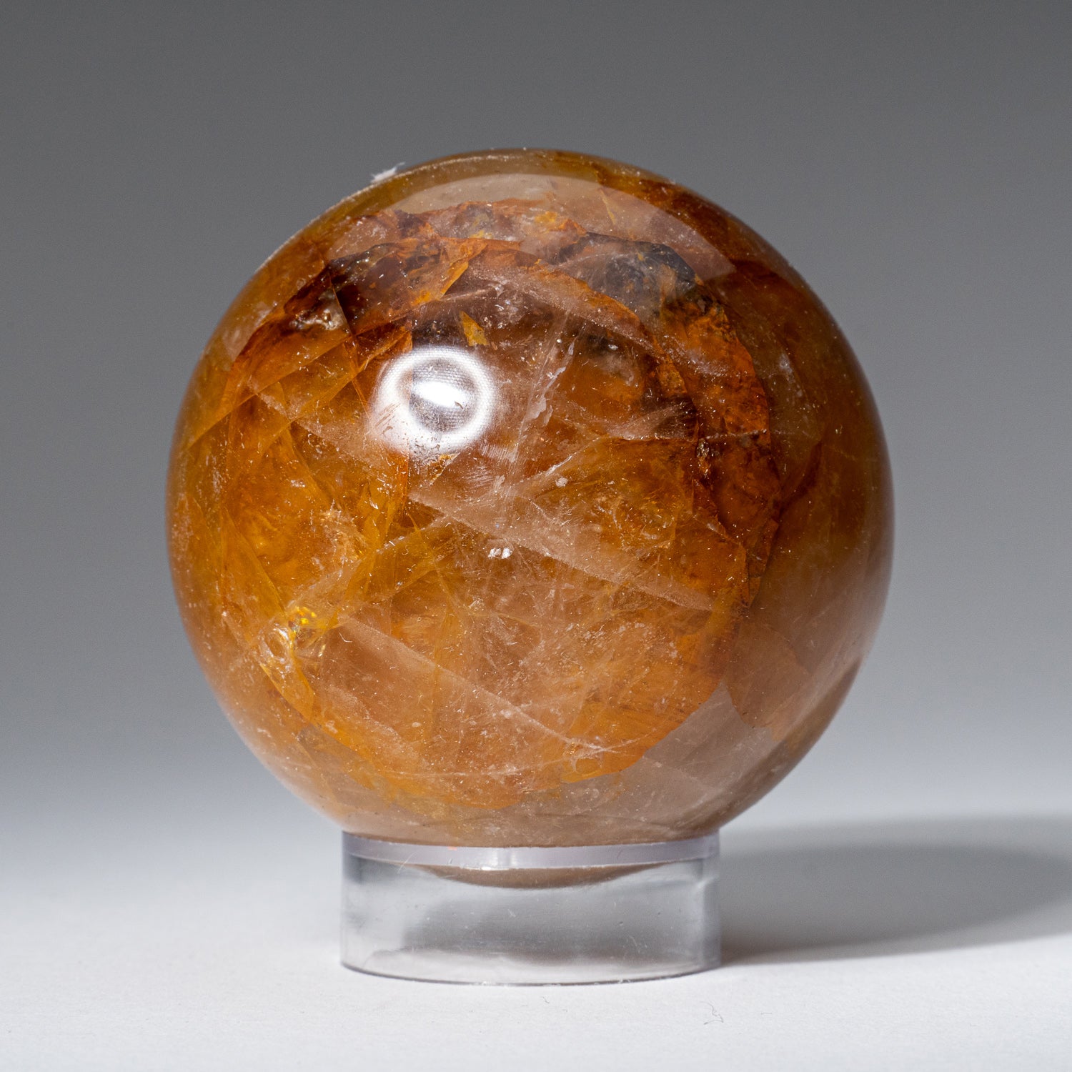 Genuine Polished Lemon Quartz (2") Sphere from Madagascar
