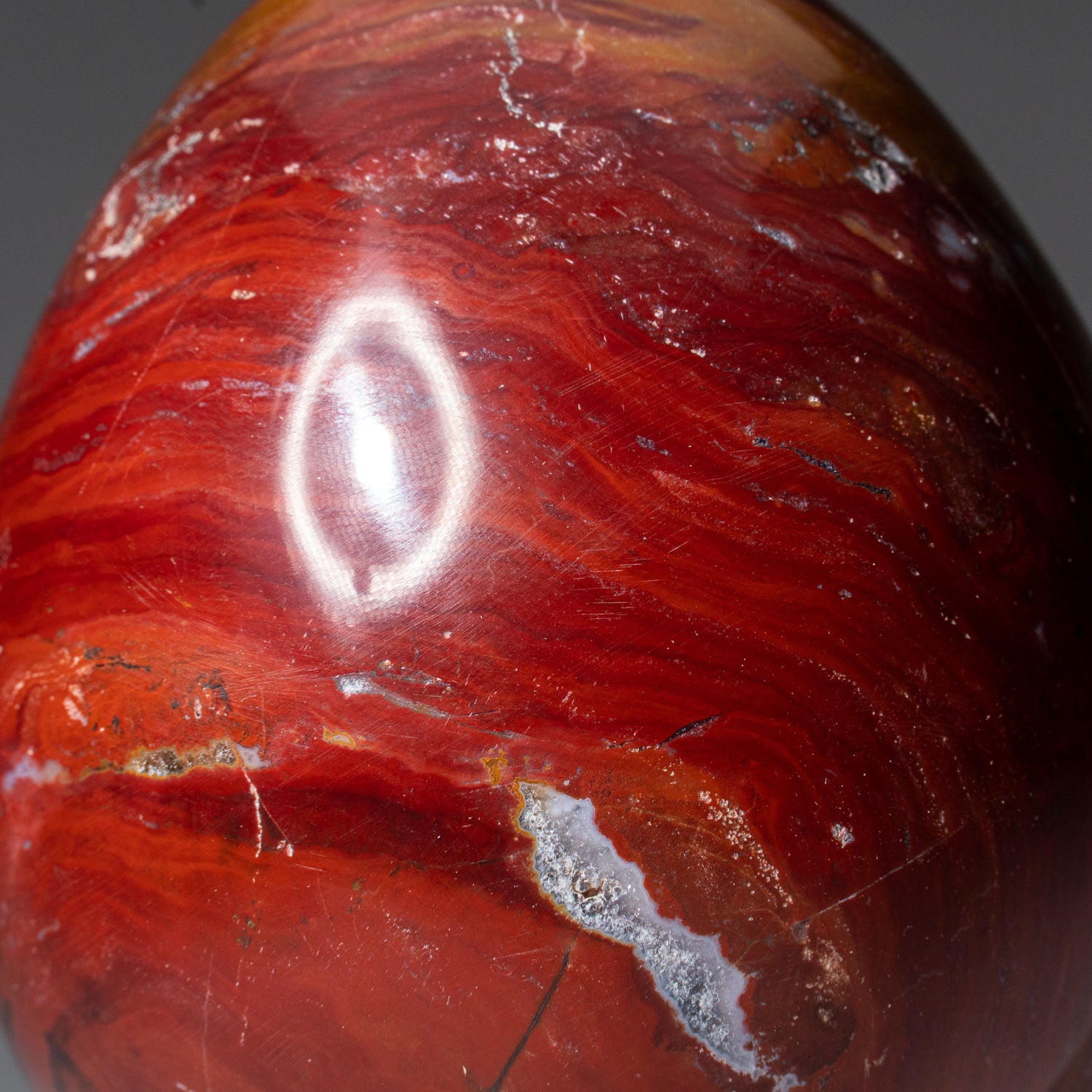 Genuine Polished Red Jasper (3") Egg from Madagascar