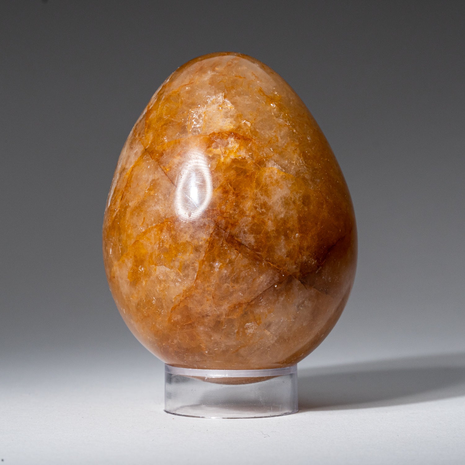 Genuine Polished Lemon Quartz (2.75") Egg from Madagascar