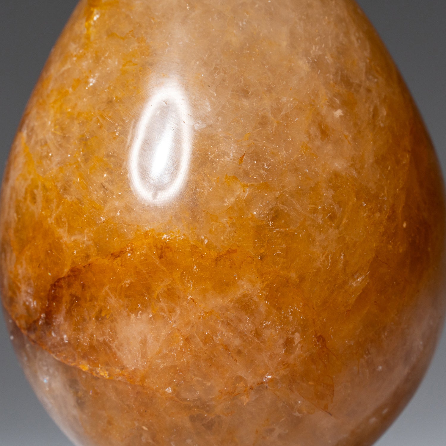 Genuine Polished Lemon Quartz (2.75") Egg from Madagascar