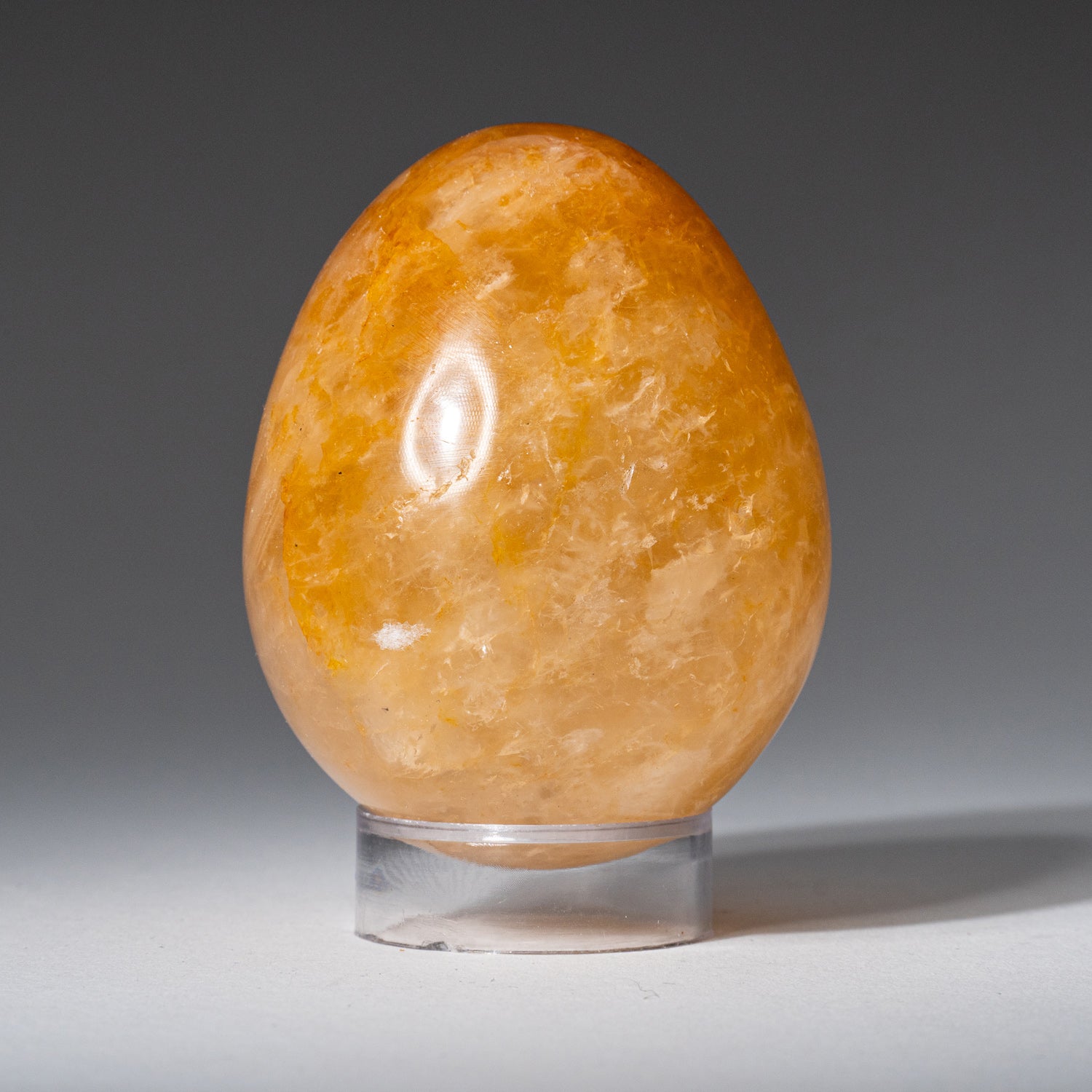 Genuine Polished Lemon Quartz (2.5") Egg from Madagascar