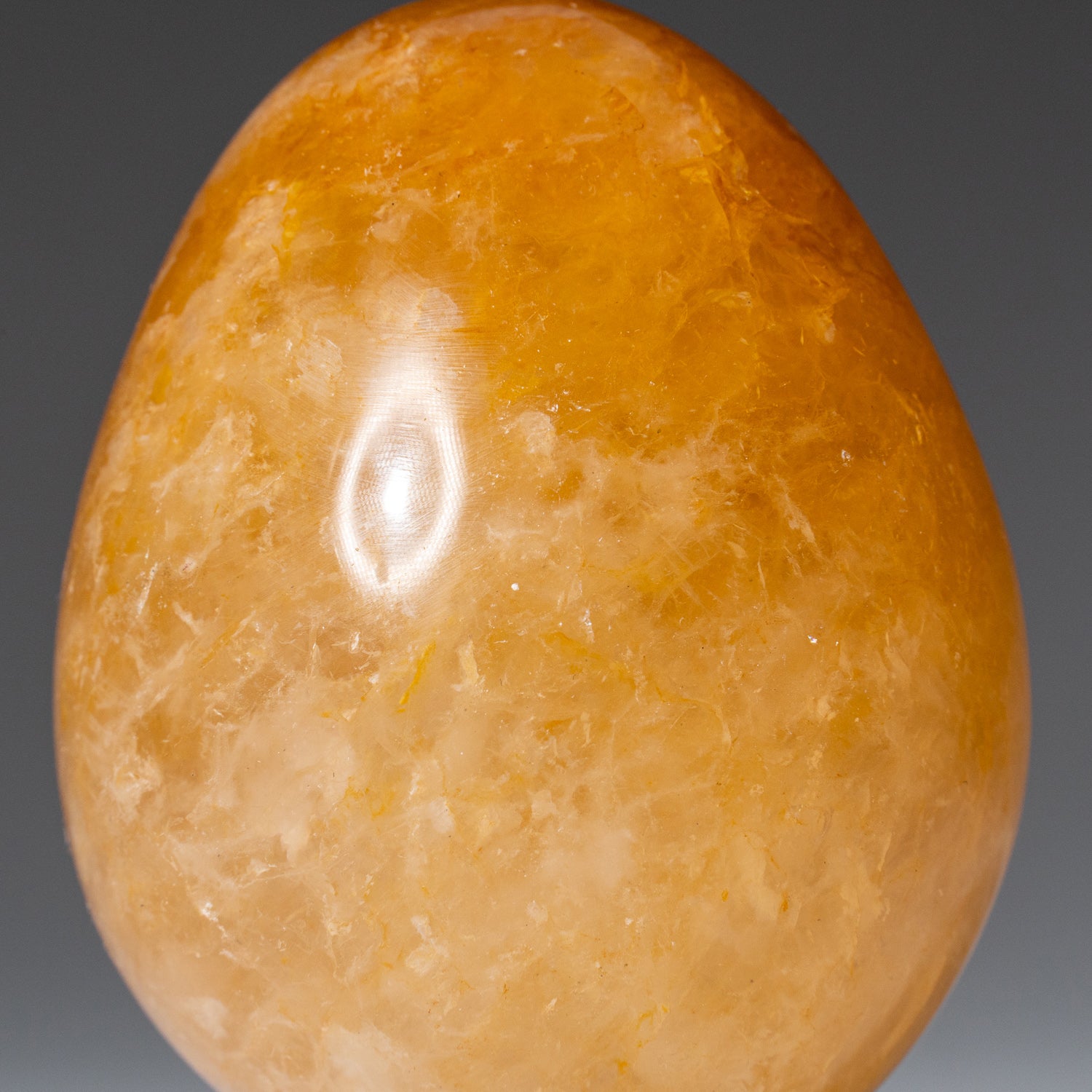Genuine Polished Lemon Quartz (2.5") Egg from Madagascar