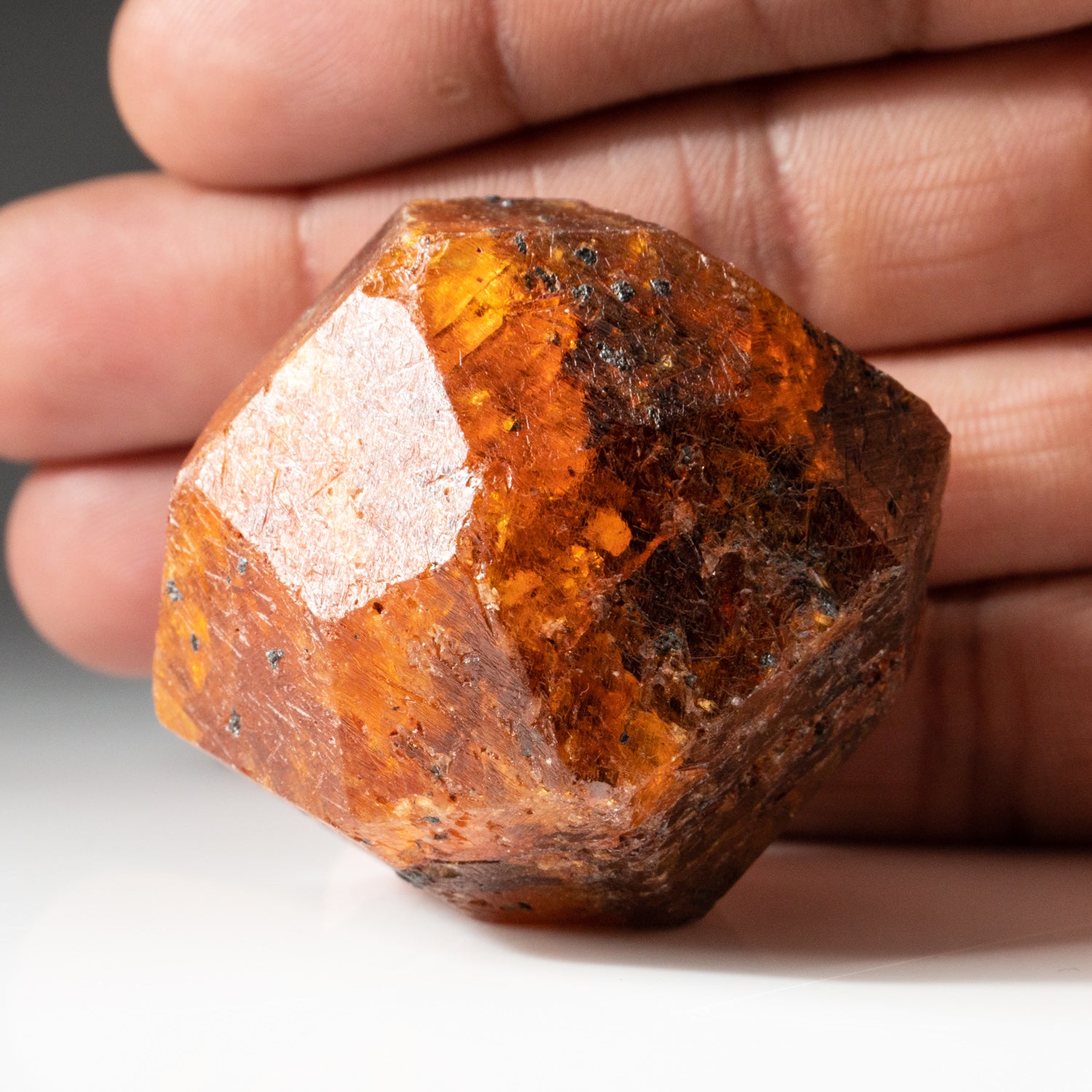 Spessartine Garnet Crystal from Loliondo, Arusha, Tanzania — Astro Gallery  of Gems