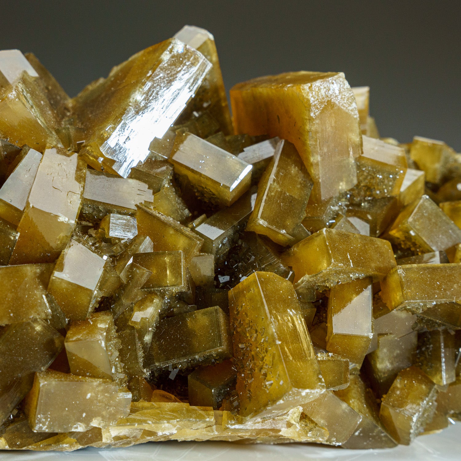 Golden Barite with Marcasite Crystals from Nandan County, Hechi, Guangxi, China