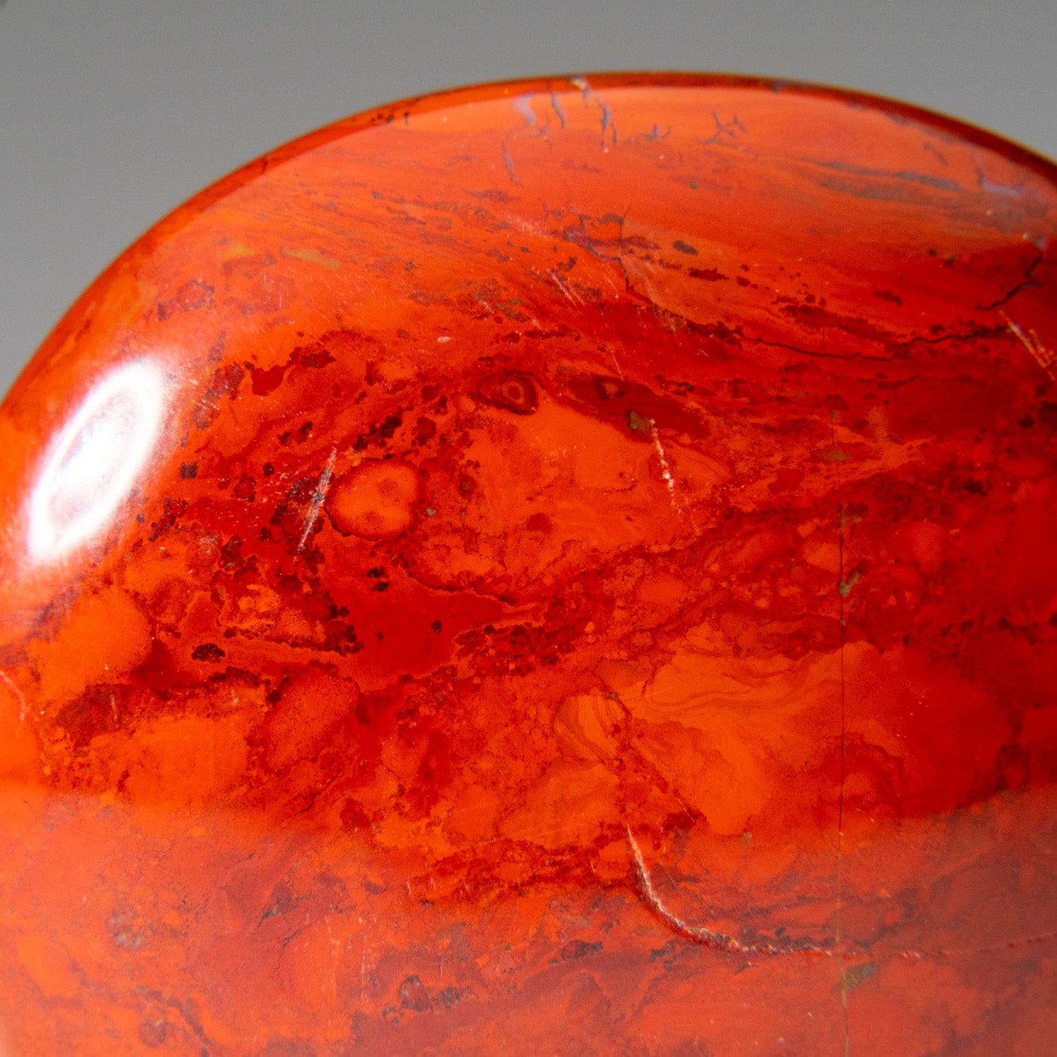 Genuine Polished Red Jasper (Medium) Palm Stone