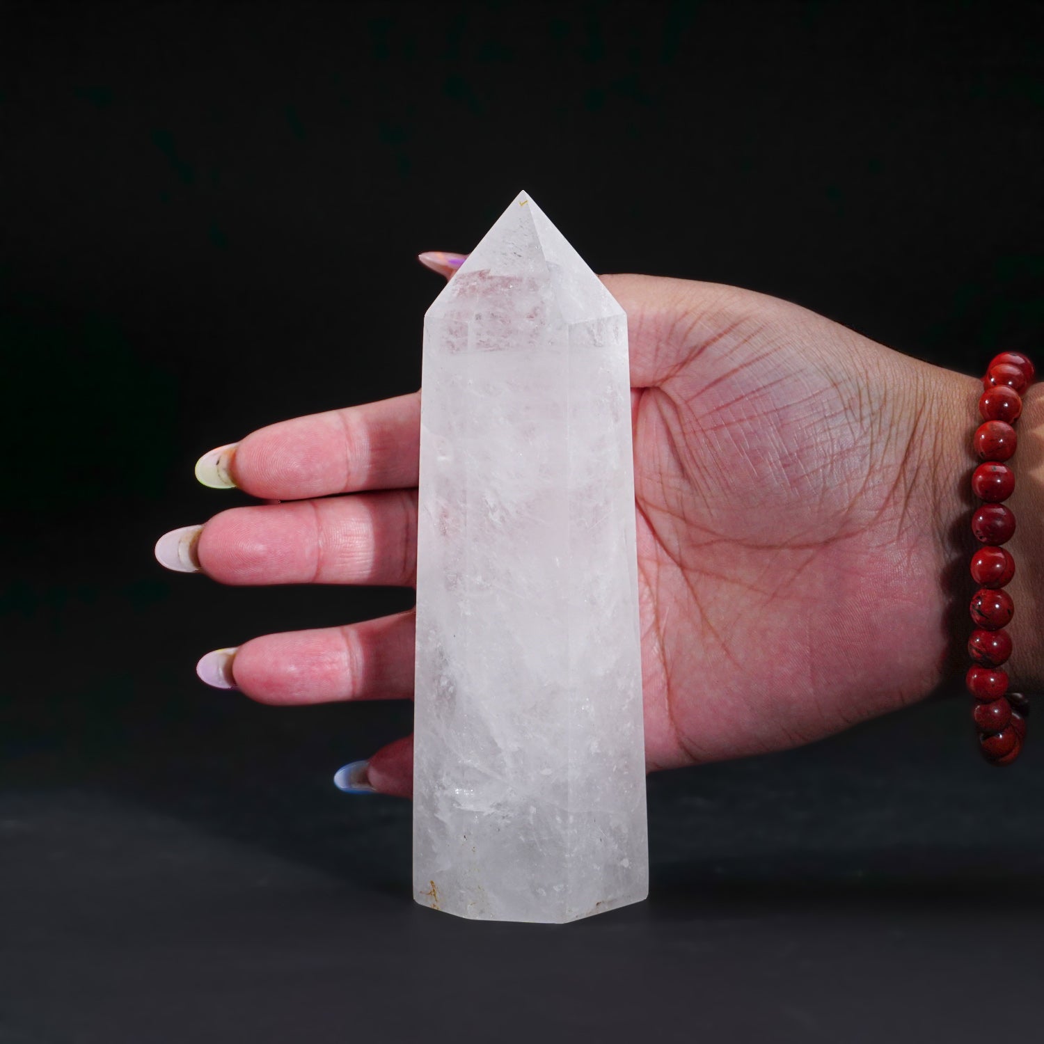 Genuine Polished Clear Quartz Point From Brazil (.9 lbs)