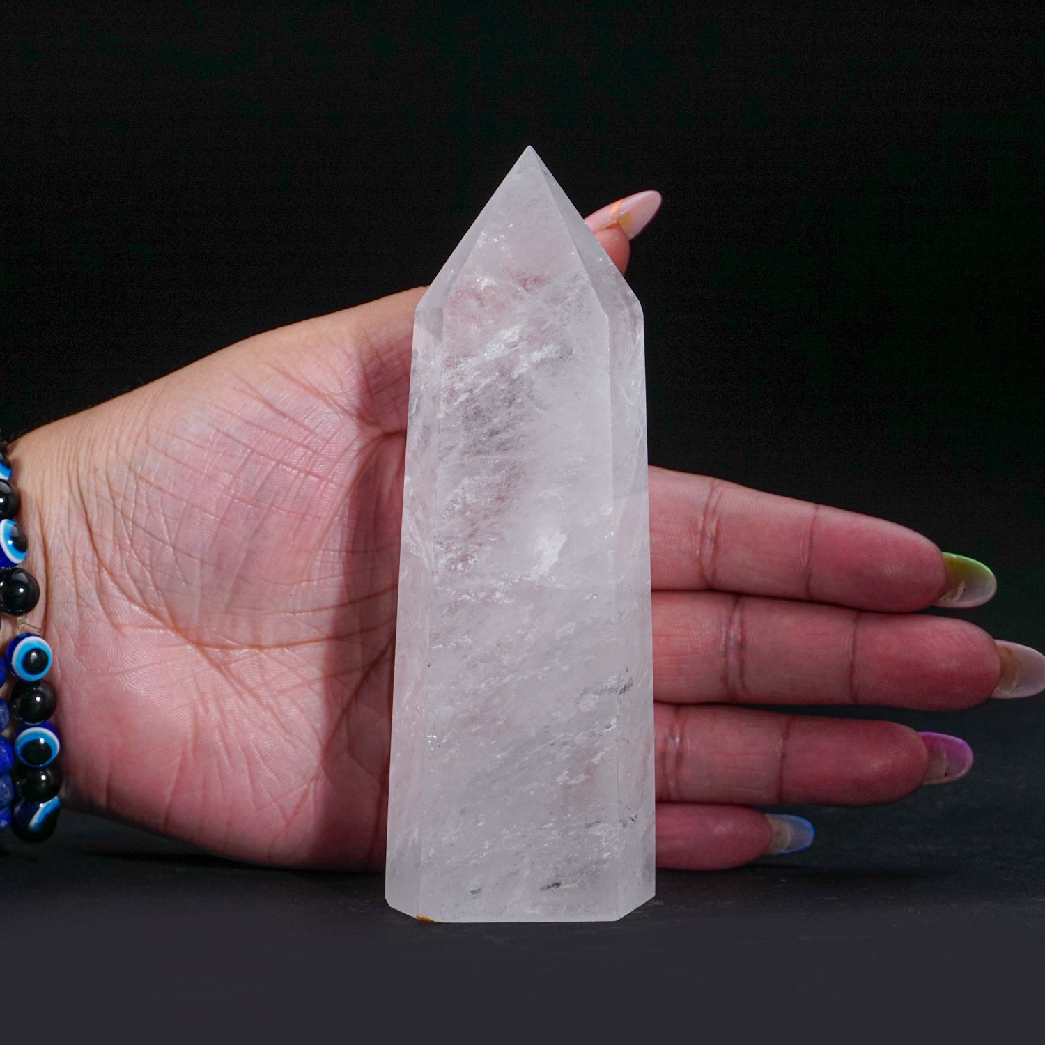 Genuine Polished Clear Quartz Point From Brazil (344 grams)