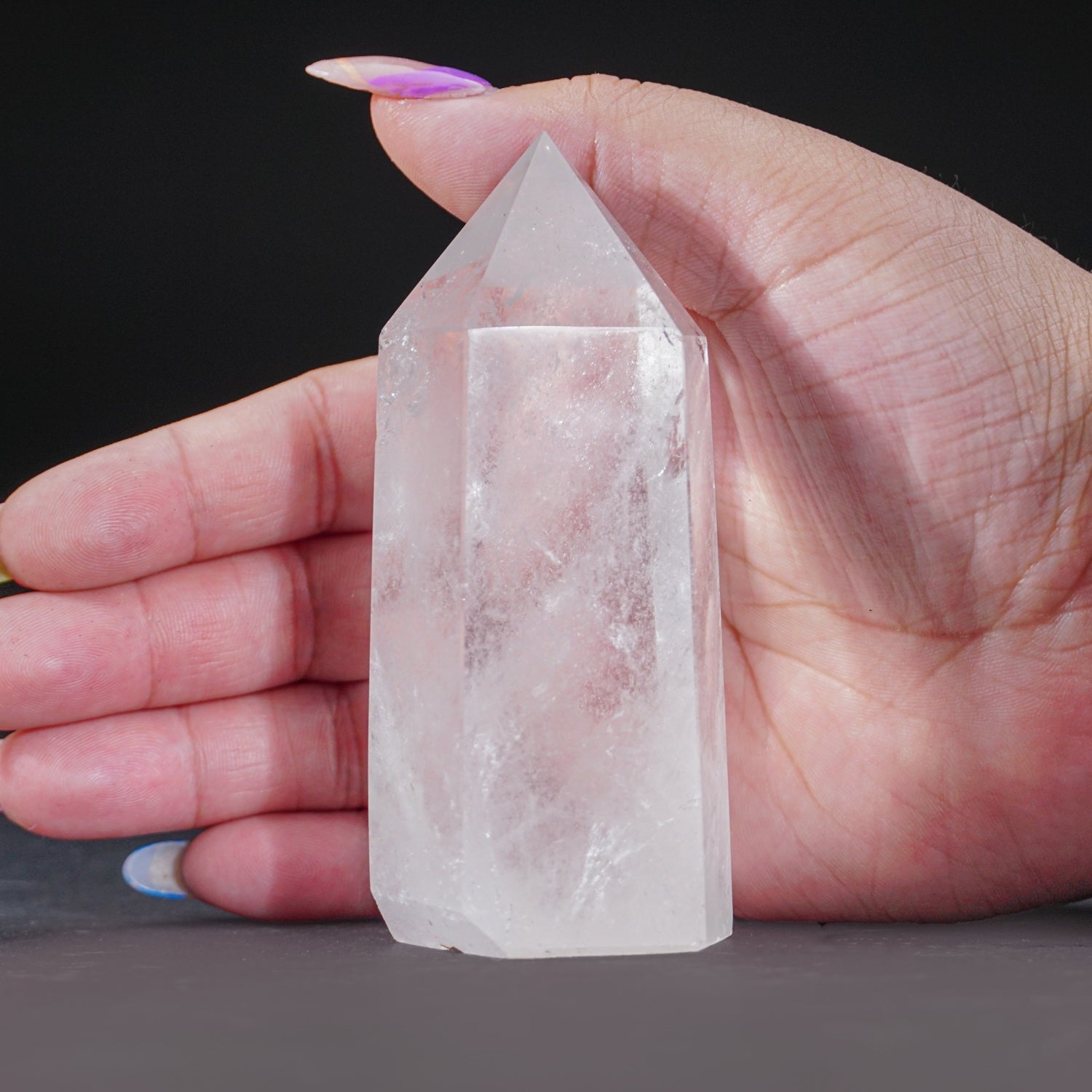 Genuine Polished Clear Quartz Point From Brazil (230.7 grams)